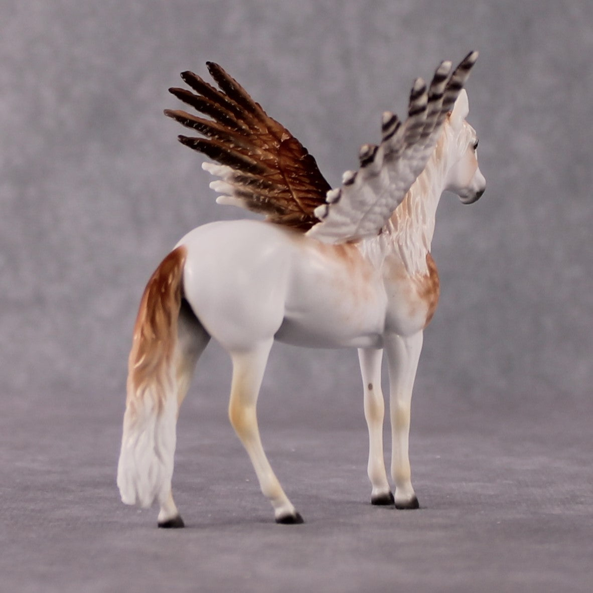 "Shriek" Secret Surprise Chip Drop: Superb Owl Sunday OOAK Deco Custom Andalusian By Ellen Robbins