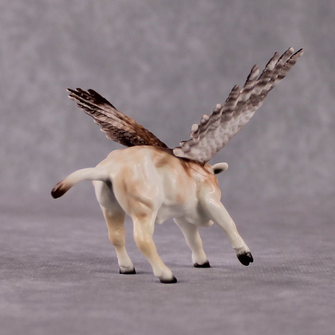"Screech" Secret Surprise Chip Drop: Superb Owl Sunday OOAK Deco Custom Cow Chip By Ellen Robbins