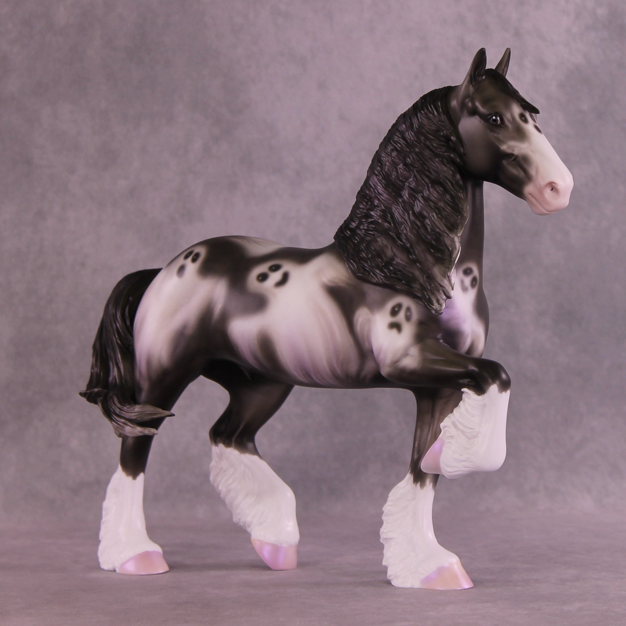 Apparition OOAK FCM Trotting Drafter by Sheryl Leisure MM25