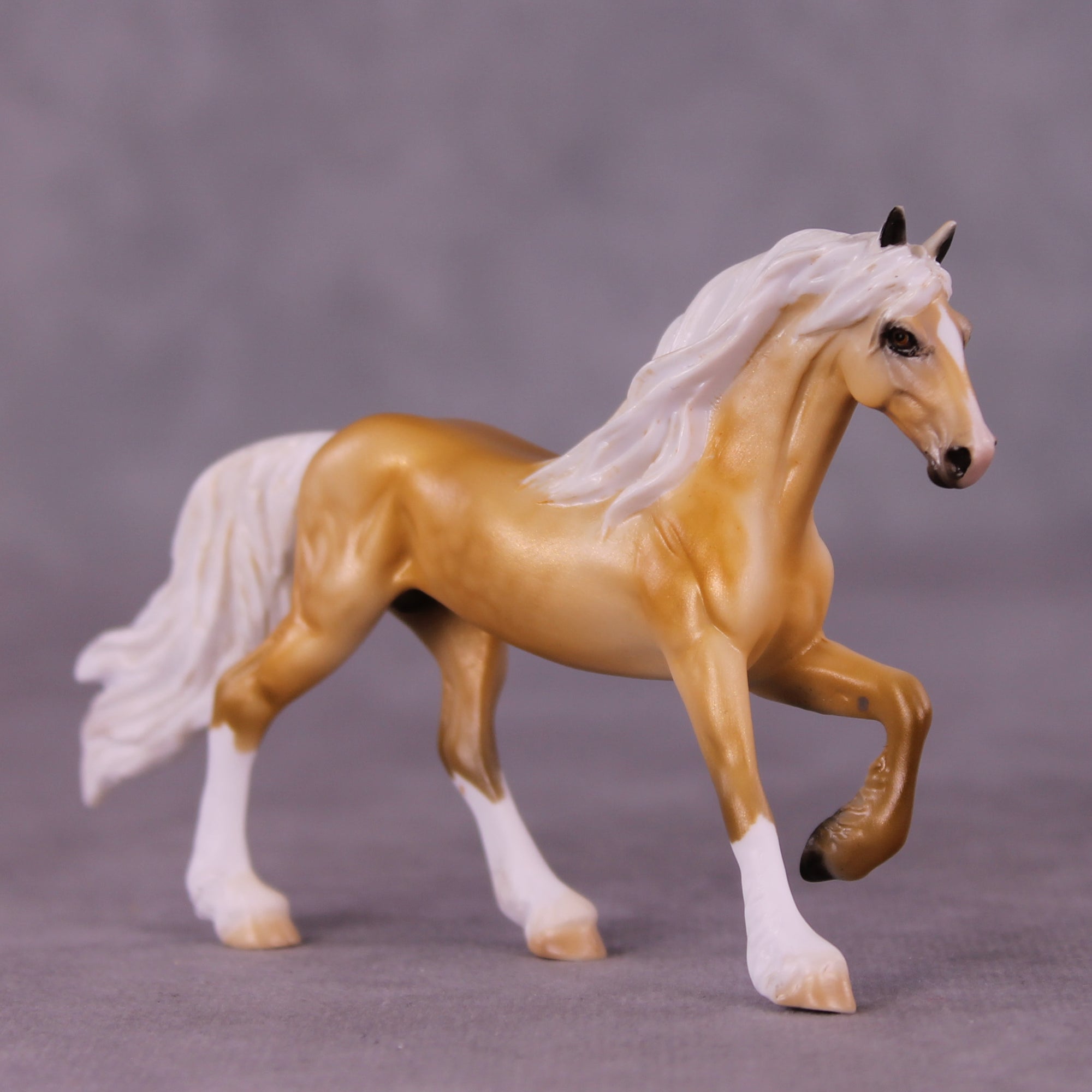 Ray of Sunshine OOAK Friesian Chip by Dawn Quick LHS25