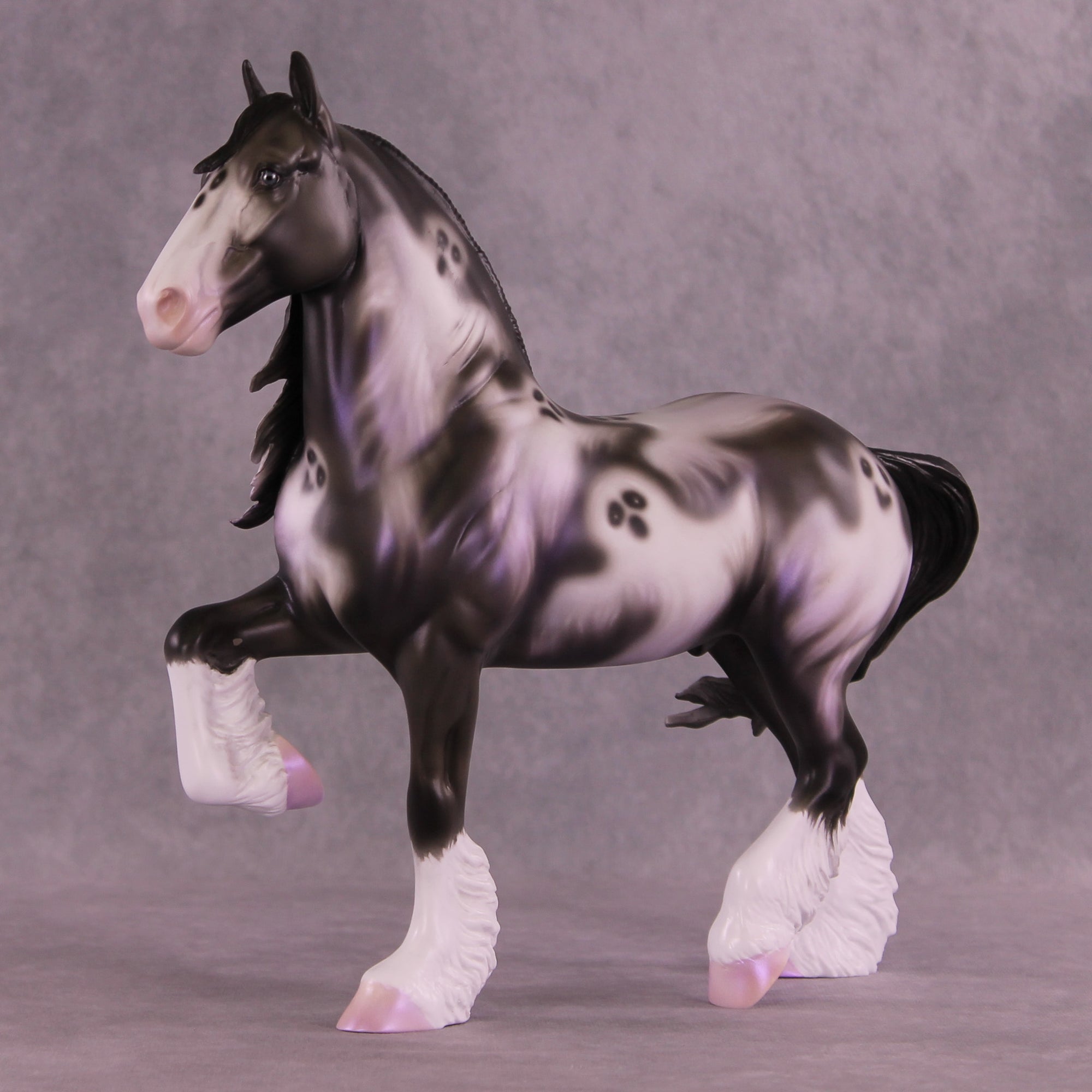 Apparition OOAK FCM Trotting Drafter by Sheryl Leisure MM25