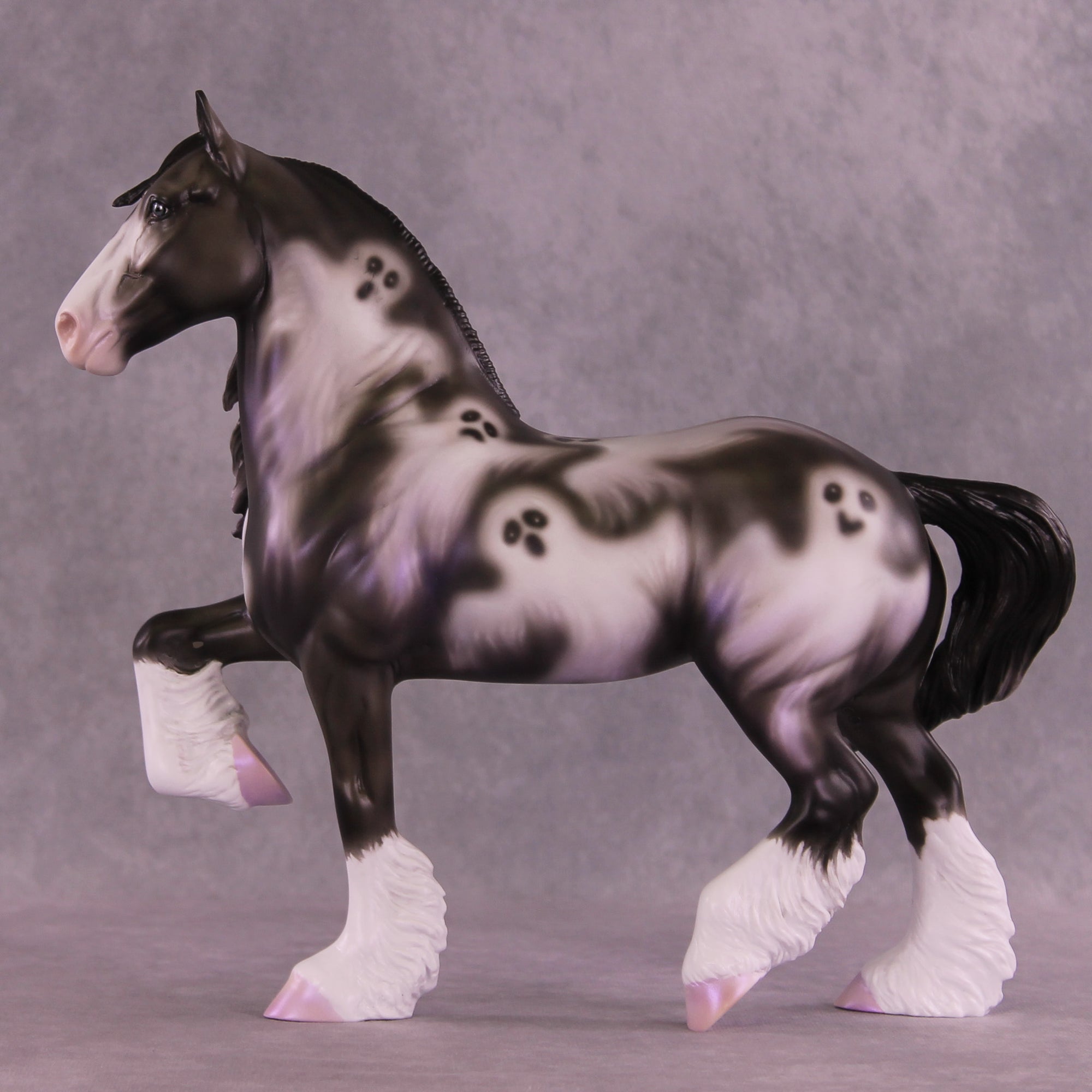 Apparition OOAK FCM Trotting Drafter by Sheryl Leisure MM25