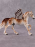 "Scream" Secret Surprise Chip Drop: Superb Owl Sunday OOAK Deco Custom Winged Friesian Chip By Ellen Robbins