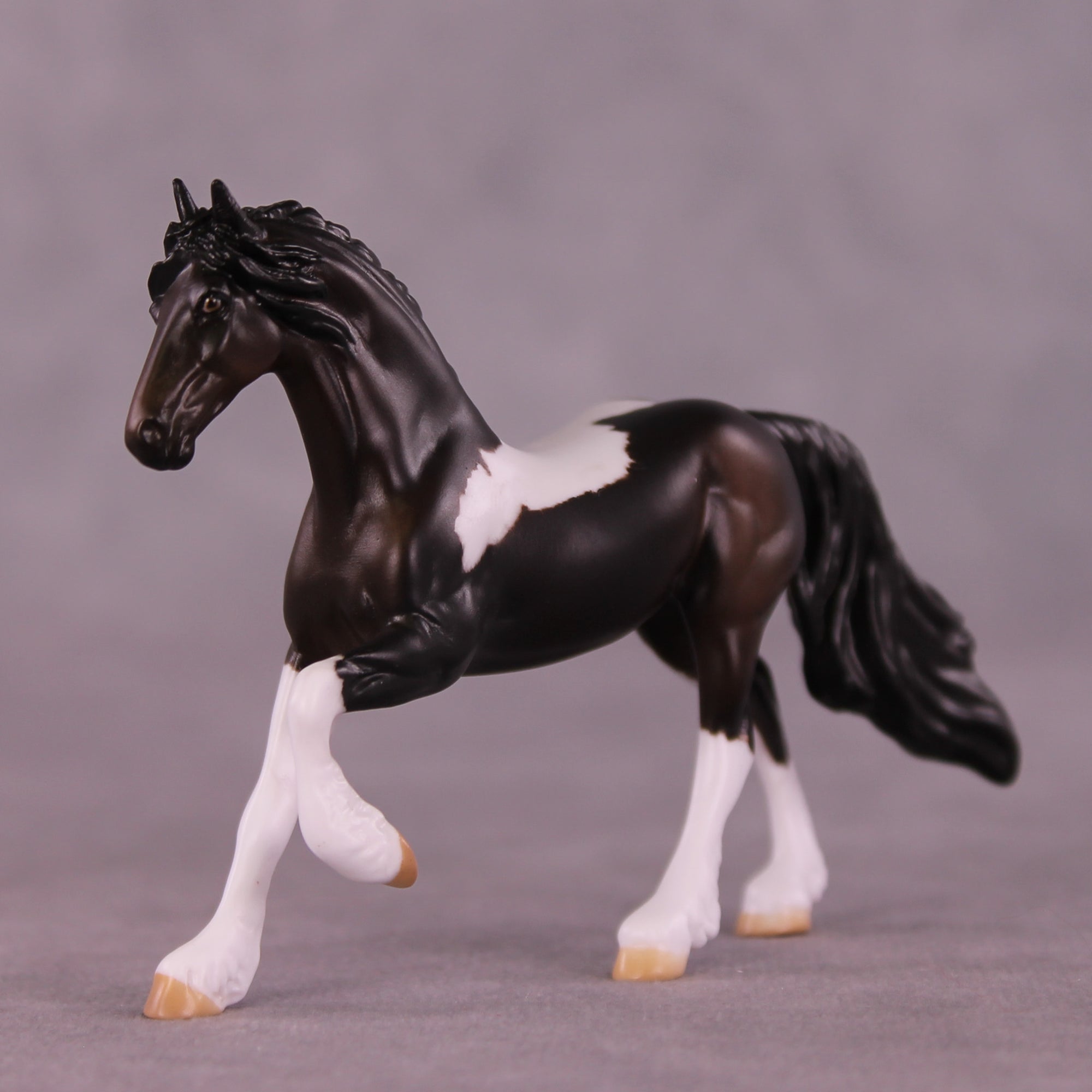 Falling Up OOAK Chip Friesian by Anna Rieck LHS25
