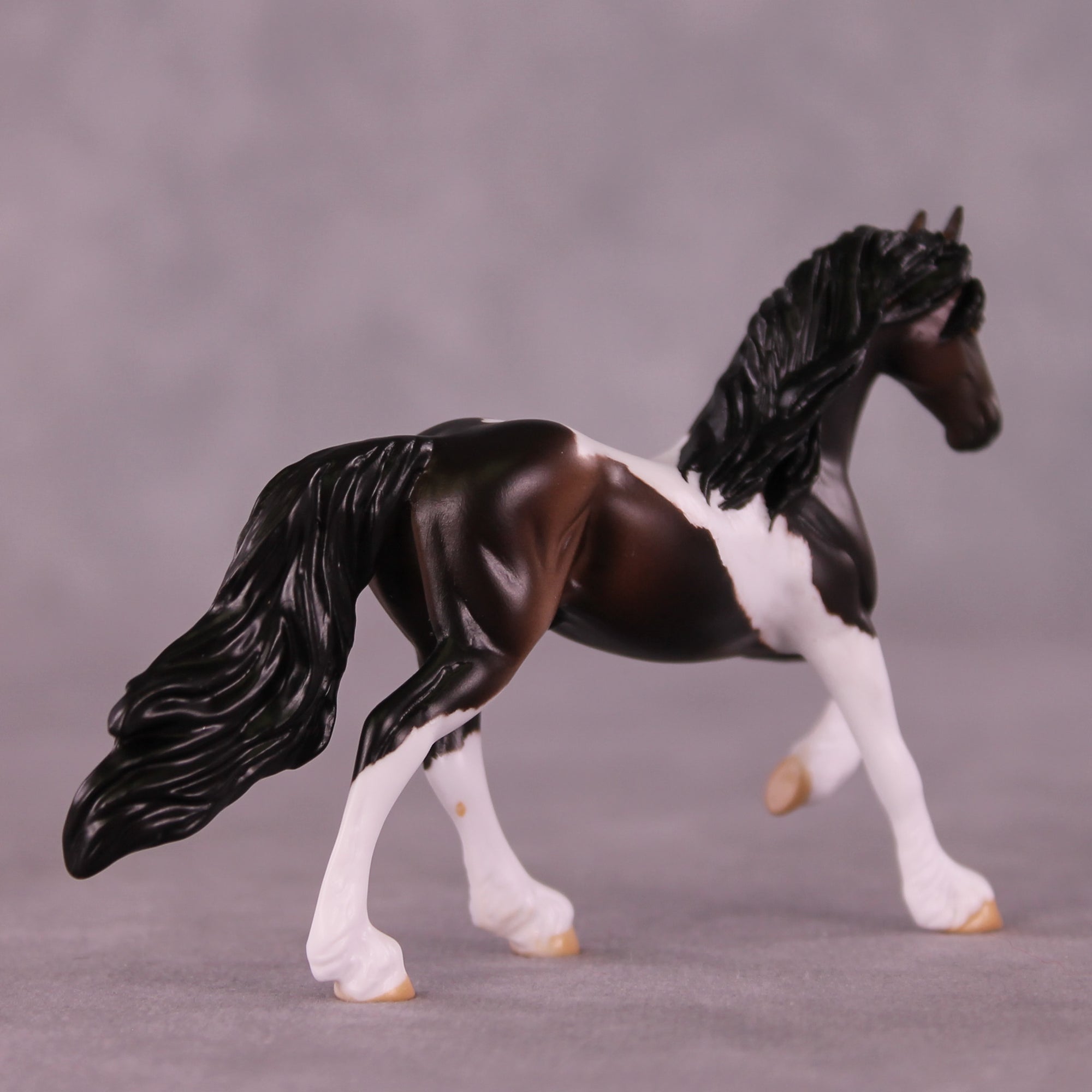 Falling Up OOAK Chip Friesian by Anna Rieck LHS25