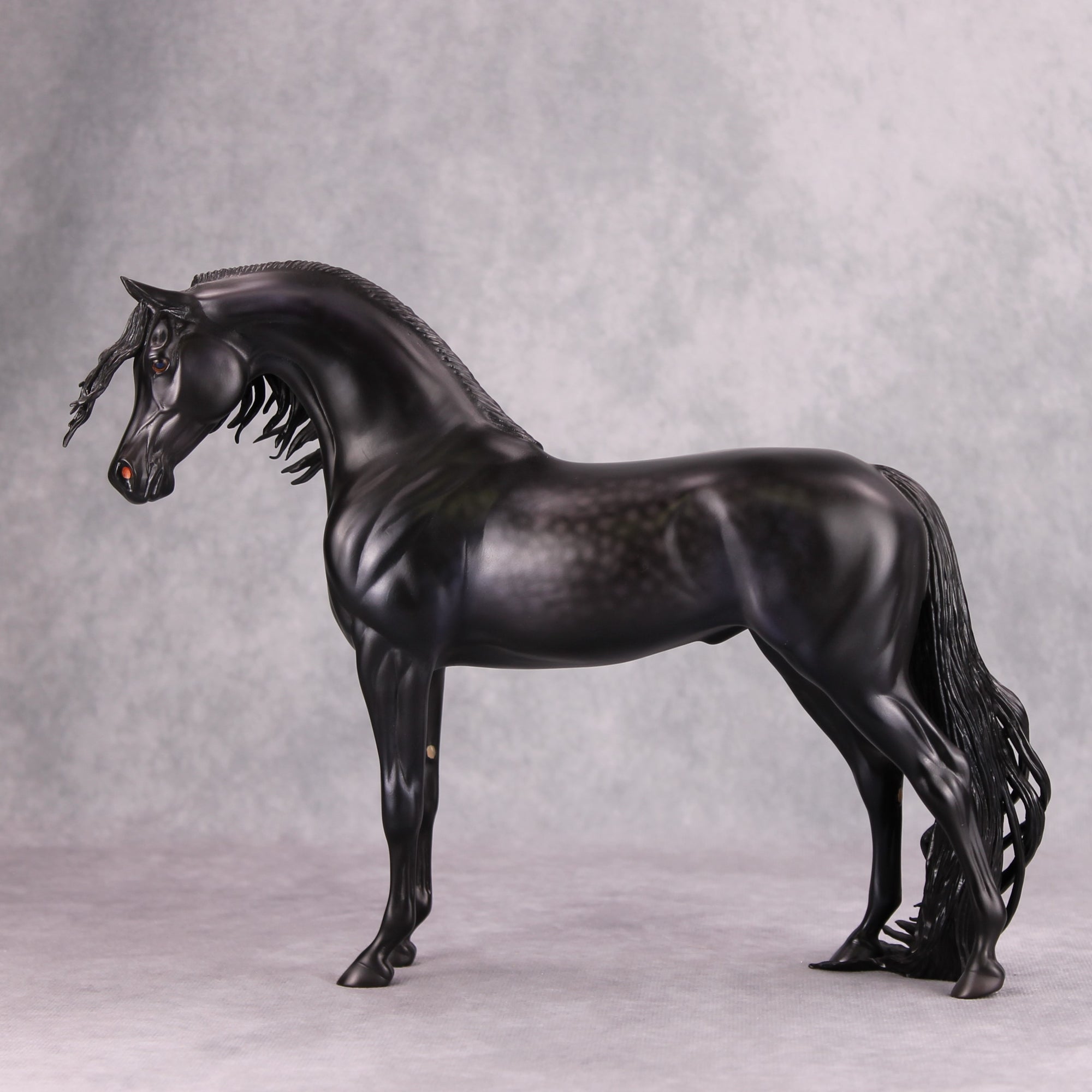 Appia OOAK Dappled Black Custom Arabian Stallion By Caroline Boydston - Best Offer 10/22/24