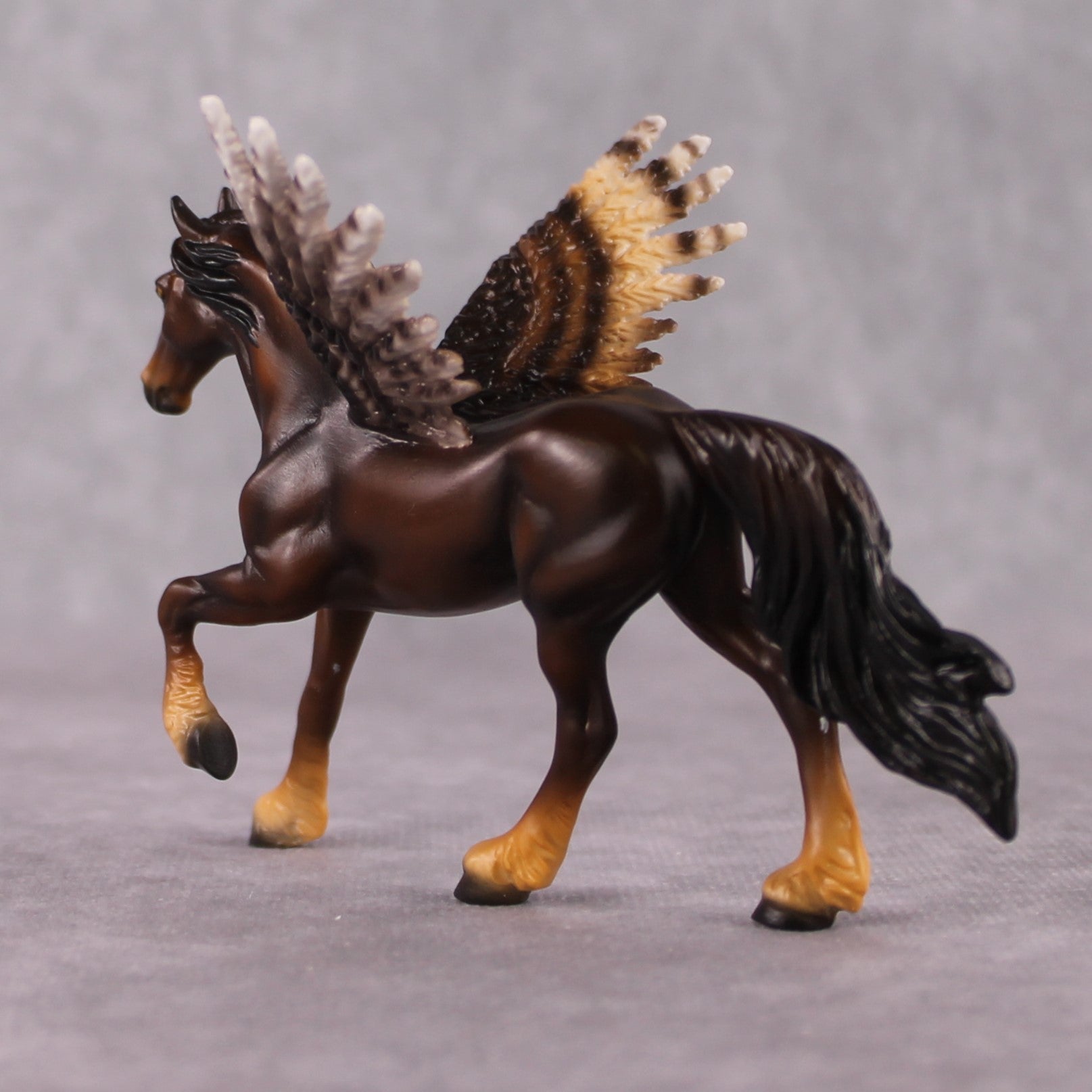 "Amazing" Secret Surprise Chip Drop: Superb Owl Sunday OOAK Deco Custom Friesian Chip By Ellen Robbins