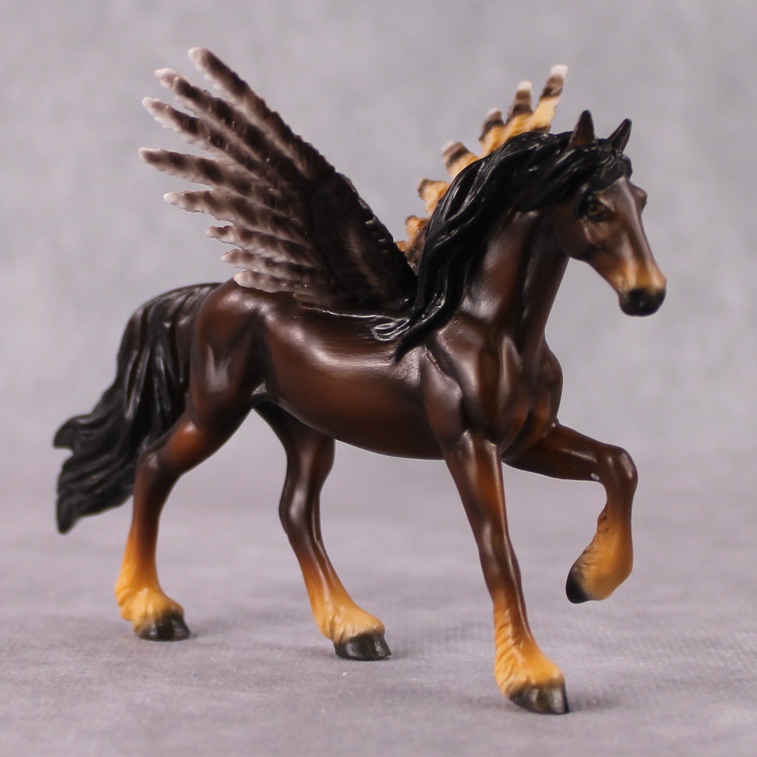 "Amazing" Secret Surprise Chip Drop: Superb Owl Sunday OOAK Deco Custom Friesian Chip By Ellen Robbins