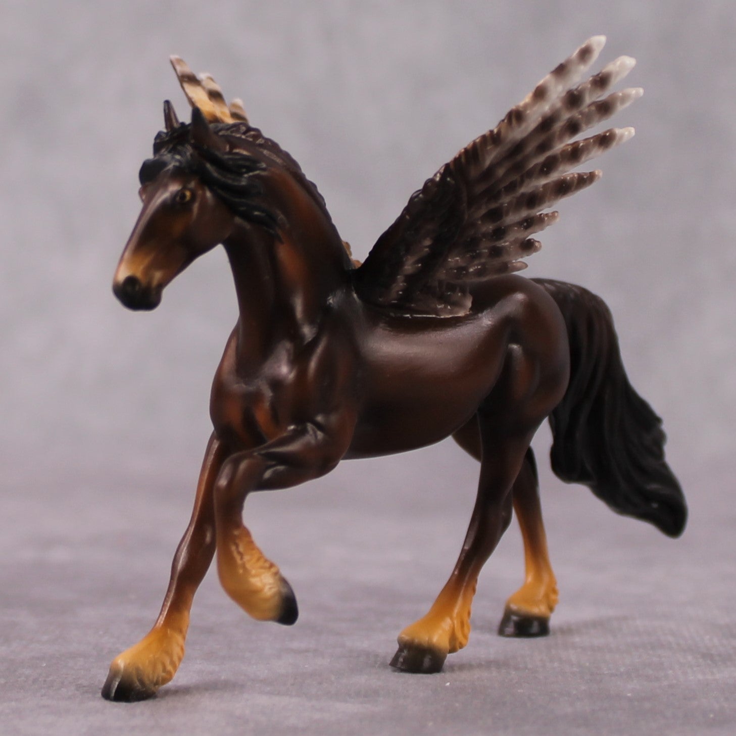 "Amazing" Secret Surprise Chip Drop: Superb Owl Sunday OOAK Deco Custom Friesian Chip By Ellen Robbins