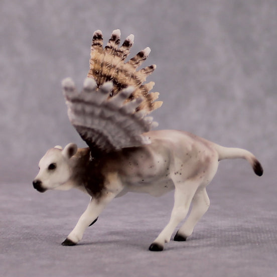 "Great" Secret Surprise Chip Drop: Superb Owl Sunday OOAK Deco Custom Cow Chip By Ellen Robbins
