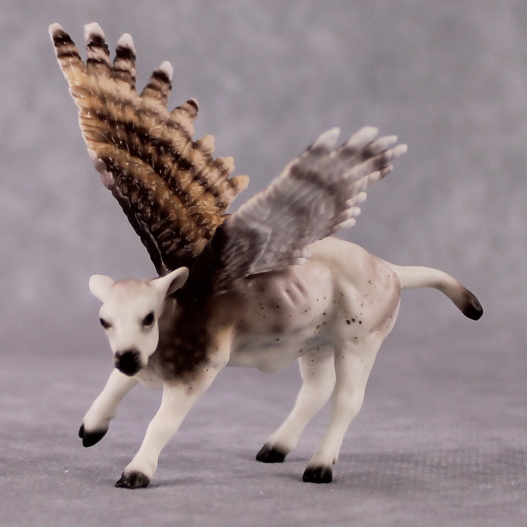 "Great" Secret Surprise Chip Drop: Superb Owl Sunday OOAK Deco Custom Cow Chip By Ellen Robbins