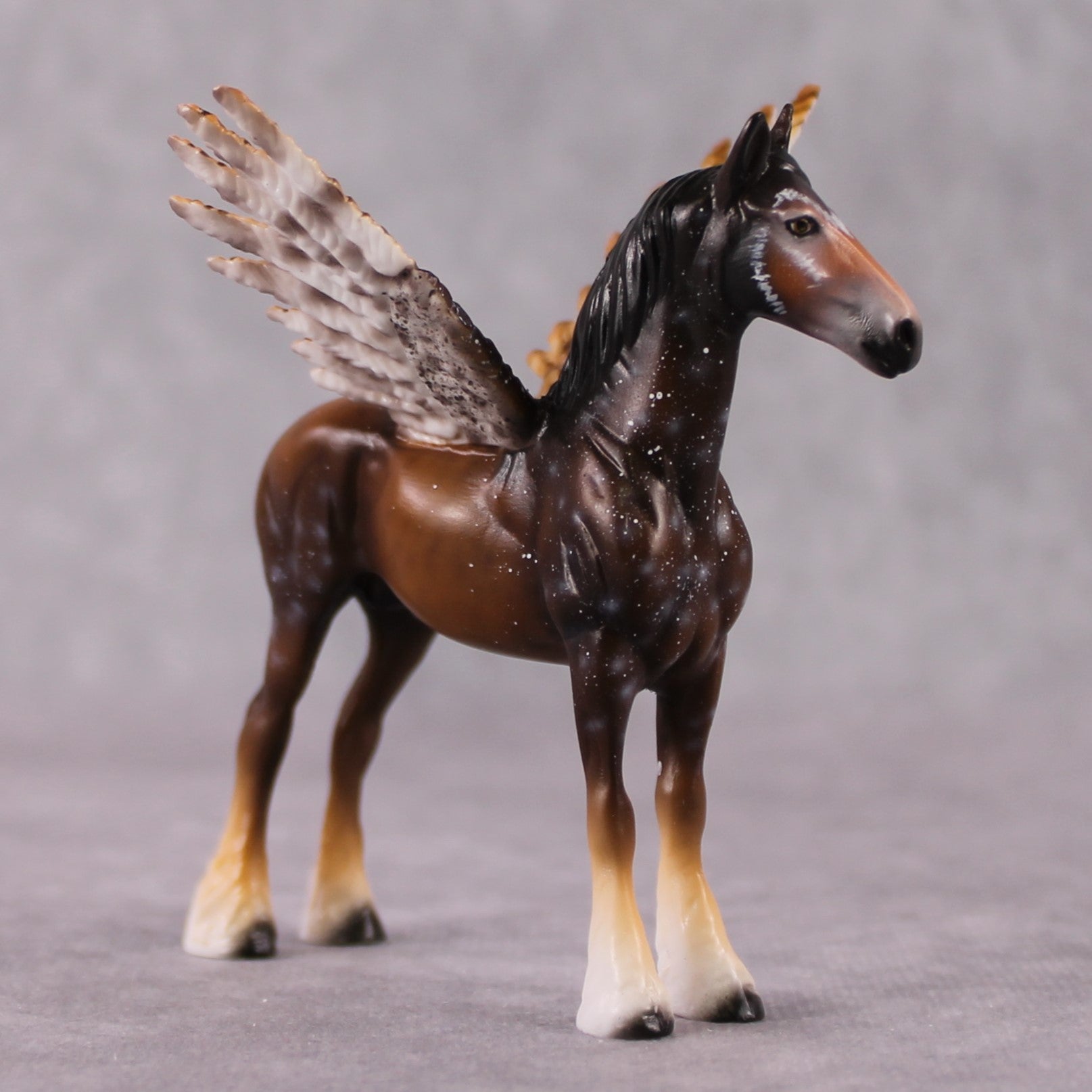 "Distinguished" Secret Surprise Chip Drop: Superb Owl Sunday OOAK Deco Custom Draft Chip By Ellen Robbins