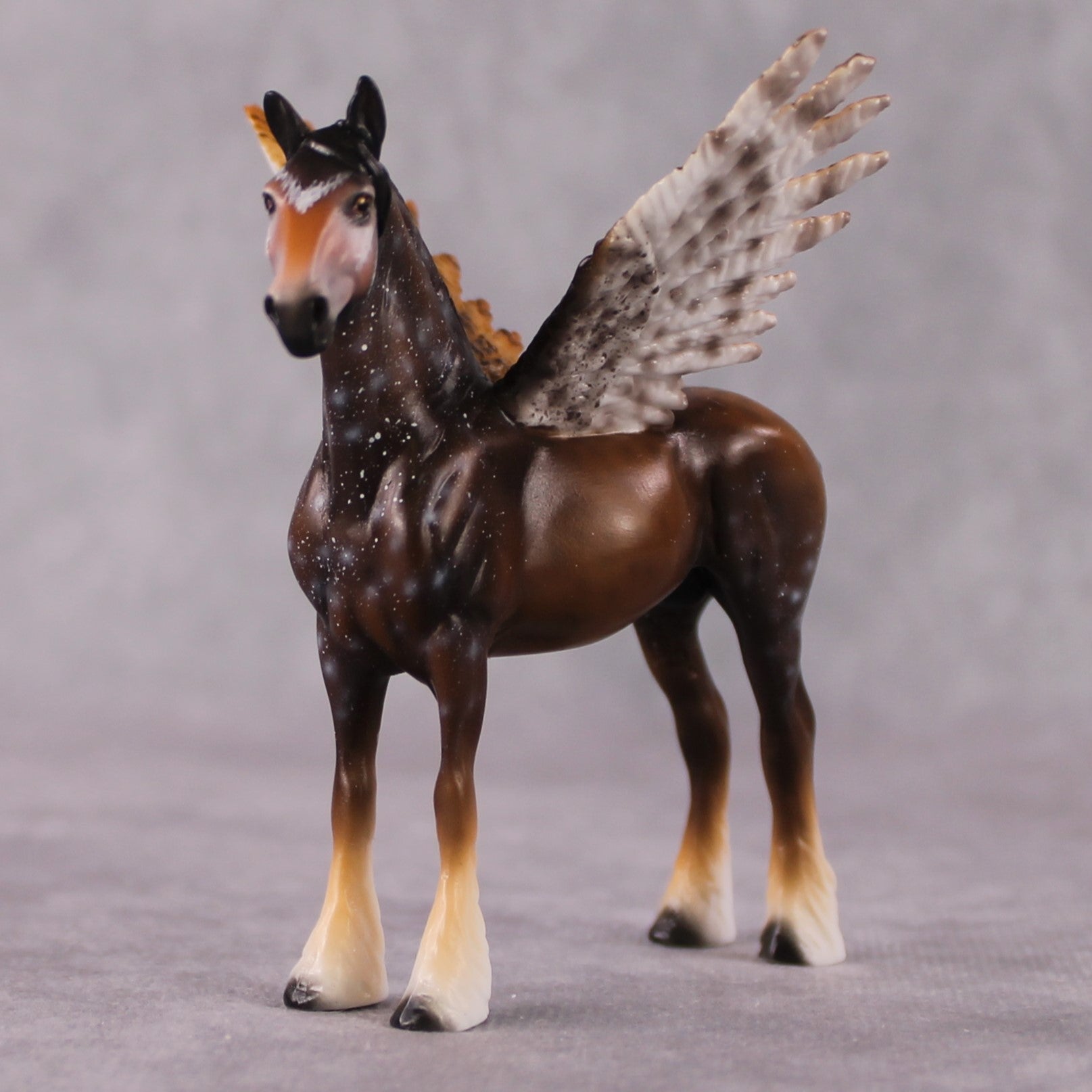 "Distinguished" Secret Surprise Chip Drop: Superb Owl Sunday OOAK Deco Custom Draft Chip By Ellen Robbins