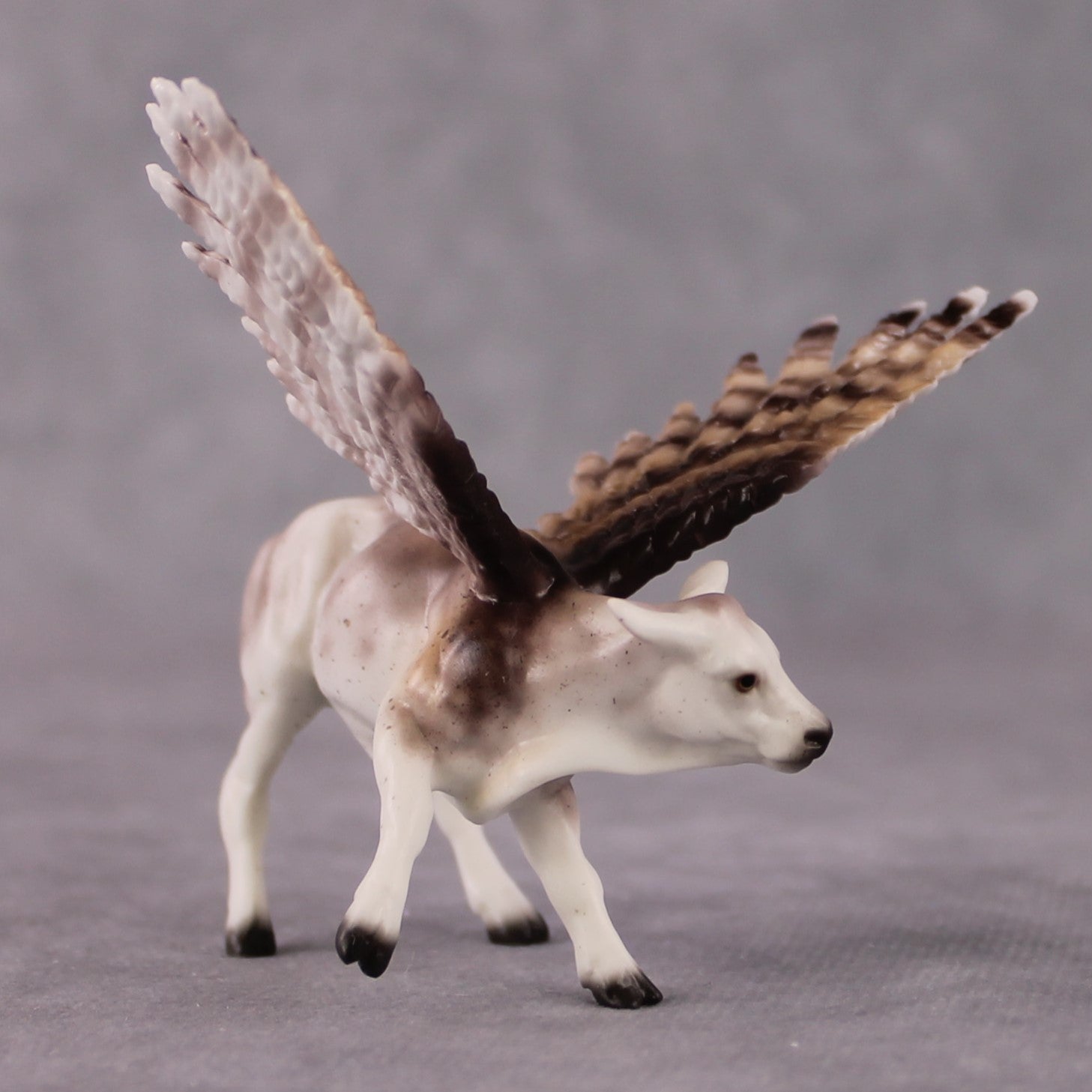 "Great" Secret Surprise Chip Drop: Superb Owl Sunday OOAK Deco Custom Cow Chip By Ellen Robbins