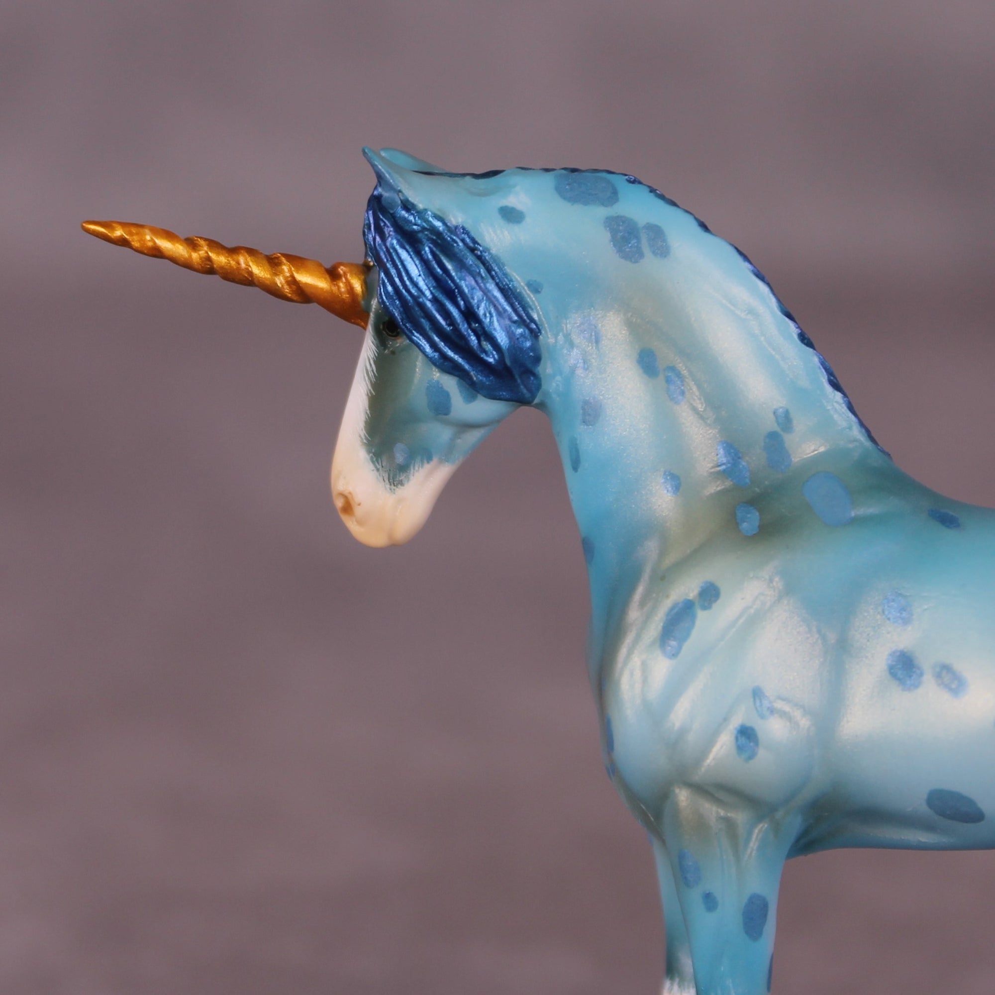 Robin OOAK FCM Chip Draft Horse By Kristen Cermele July GemStones Series