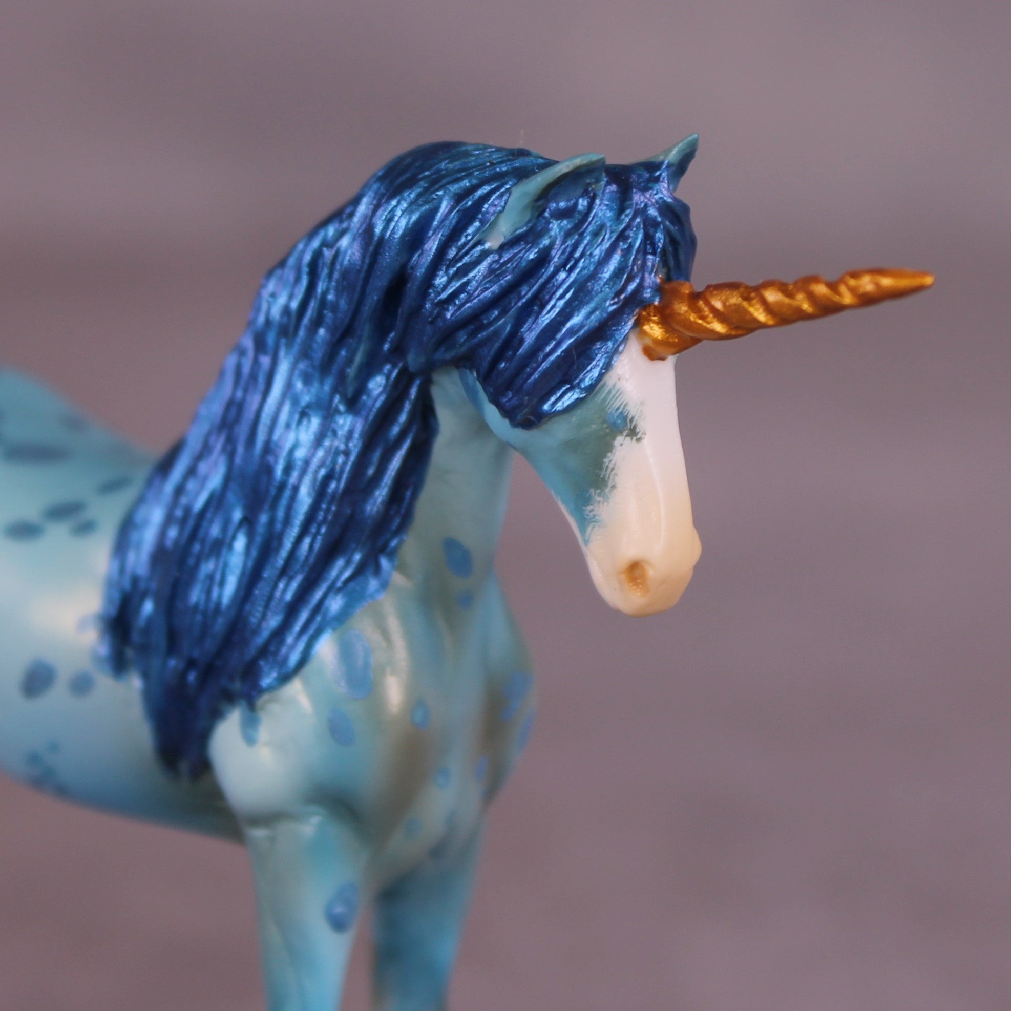 Robin OOAK FCM Chip Draft Horse By Kristen Cermele July GemStones Series