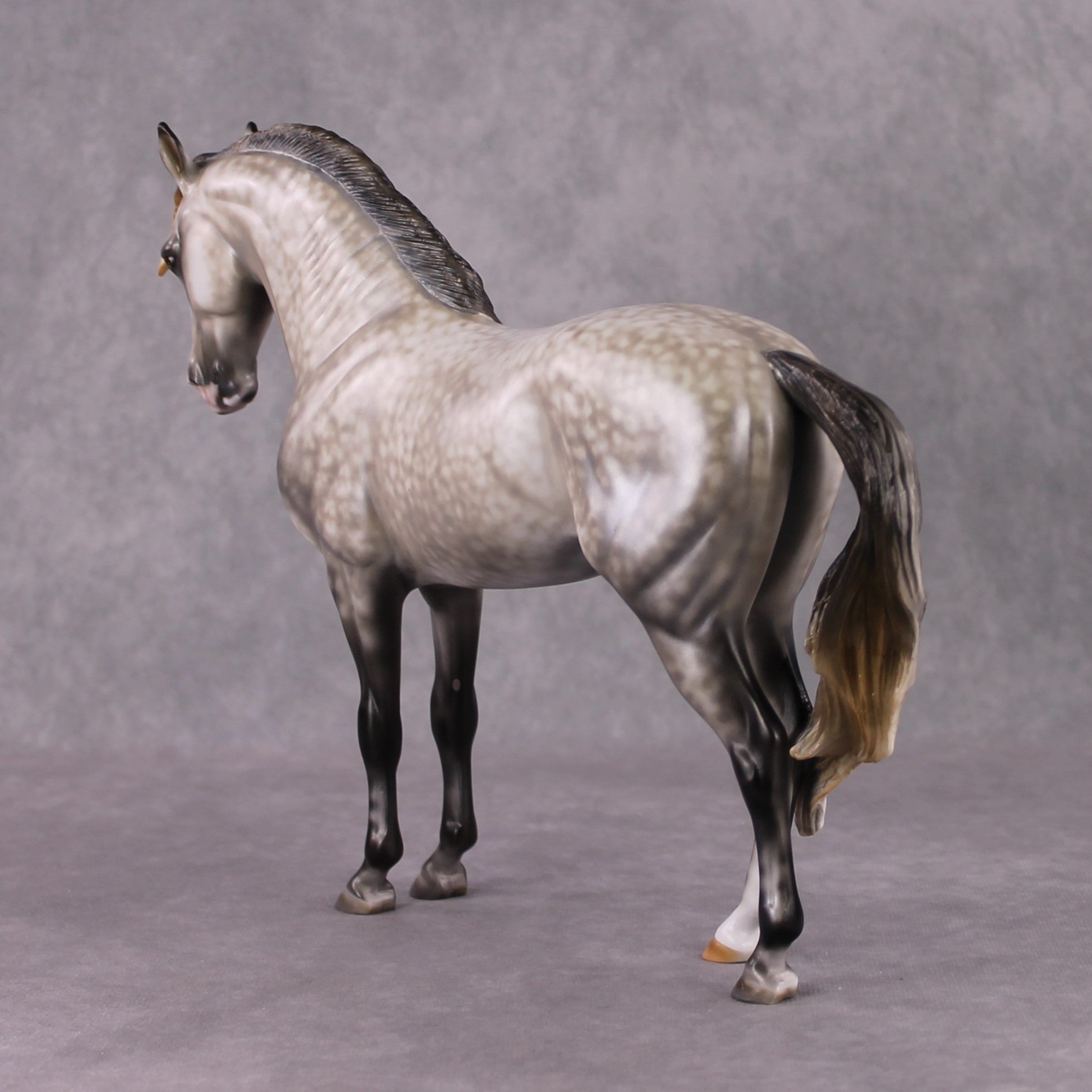 Stone Horses OOAK "Shambala" - Rose Grey Andalusian by Mindy Berg 02/11/2025