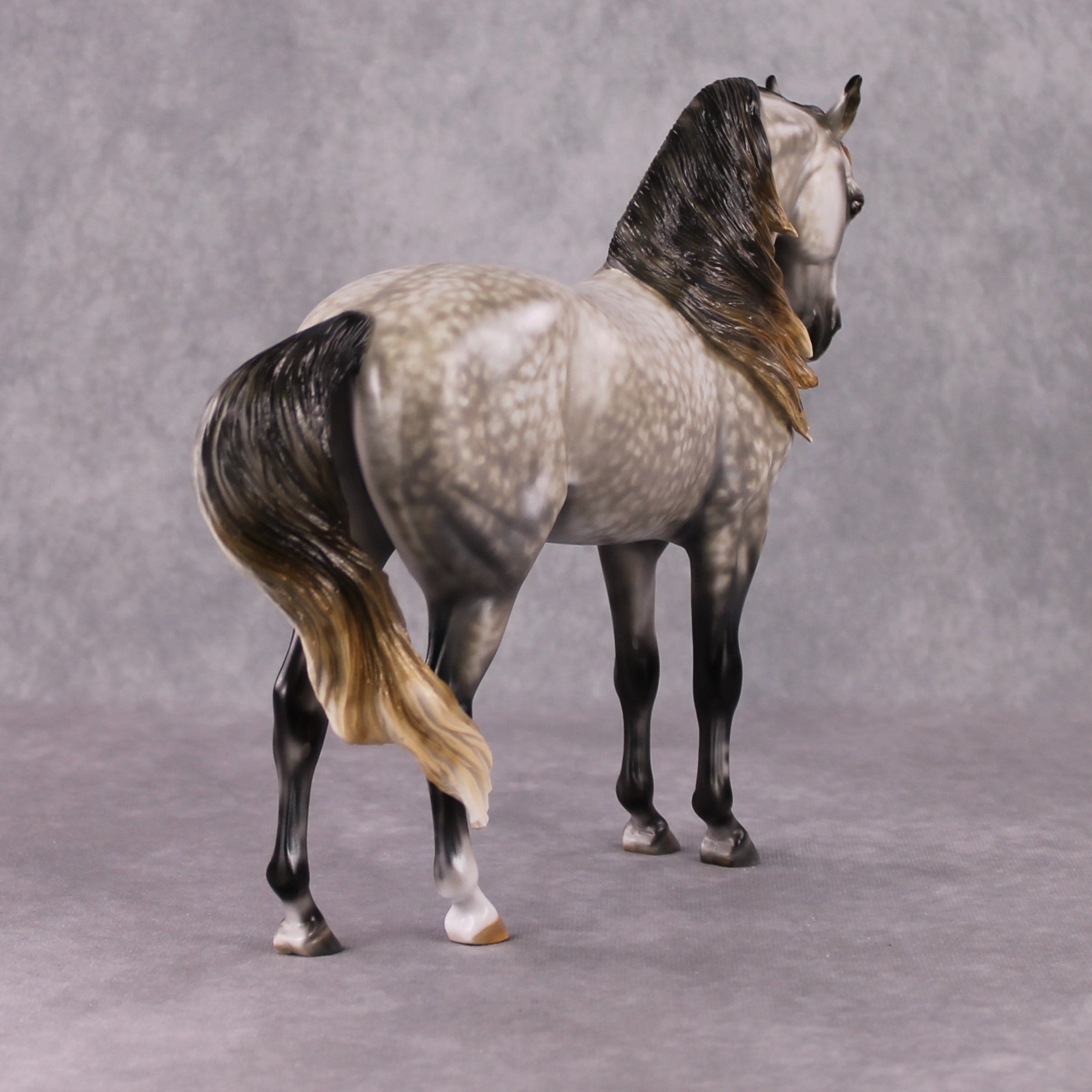 Stone Horses OOAK "Shambala" - Rose Grey Andalusian by Mindy Berg 02/11/2025