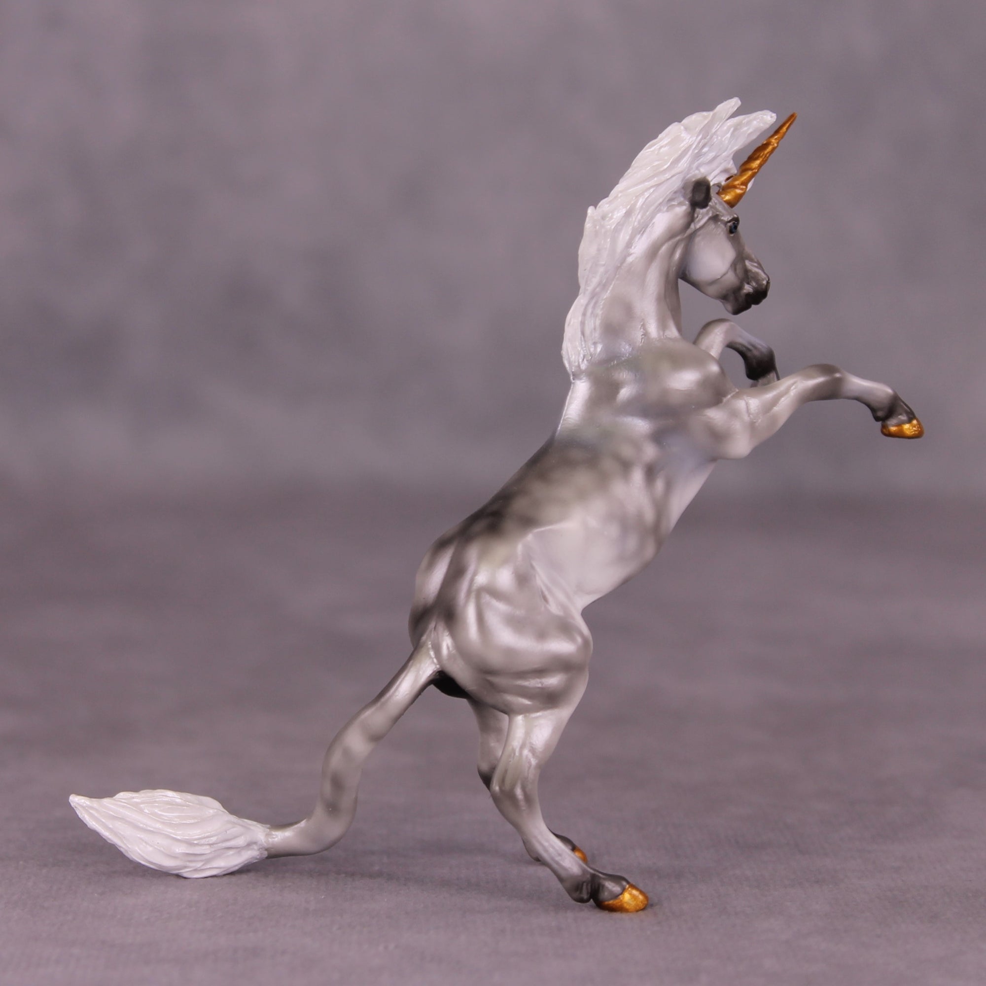 Medieval OOAK EFCM Chip Rearing Horse By Kristen Cermele July GemStones Series