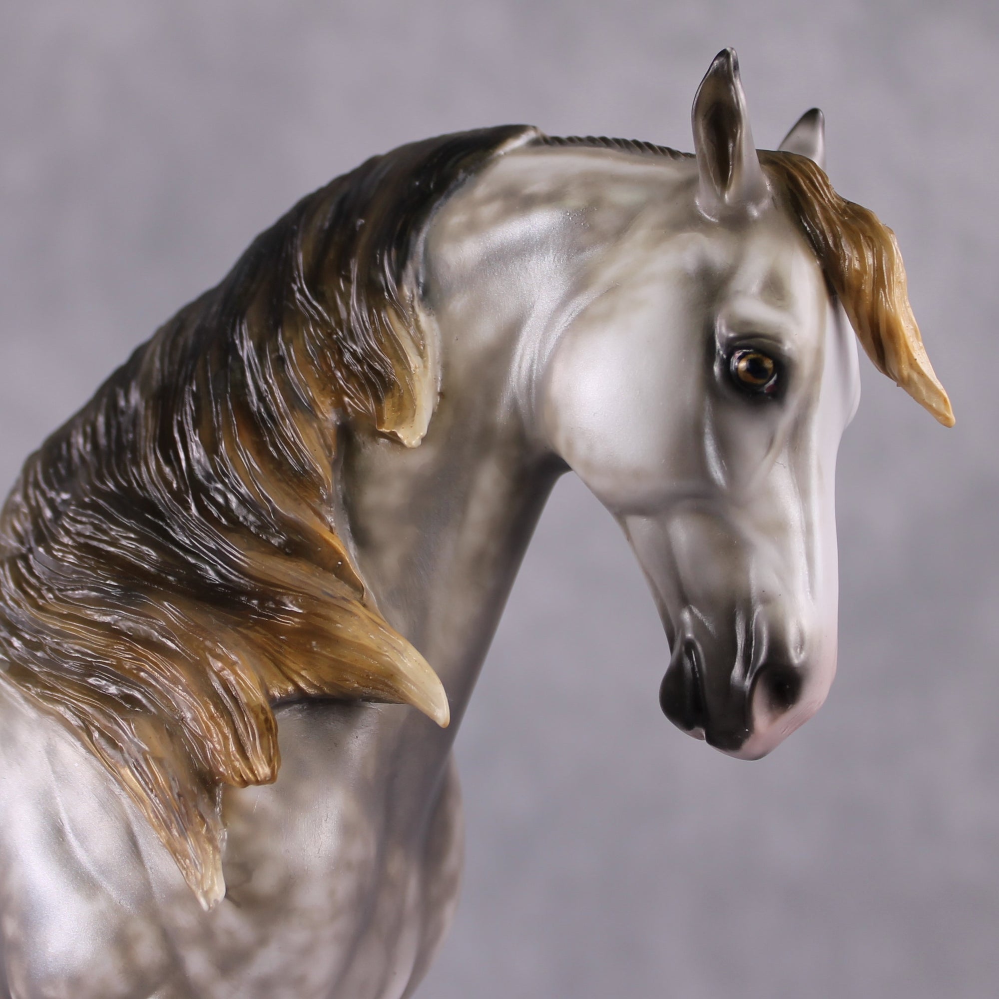 Stone Horses OOAK "Shambala" - Rose Grey Andalusian by Mindy Berg 02/11/2025