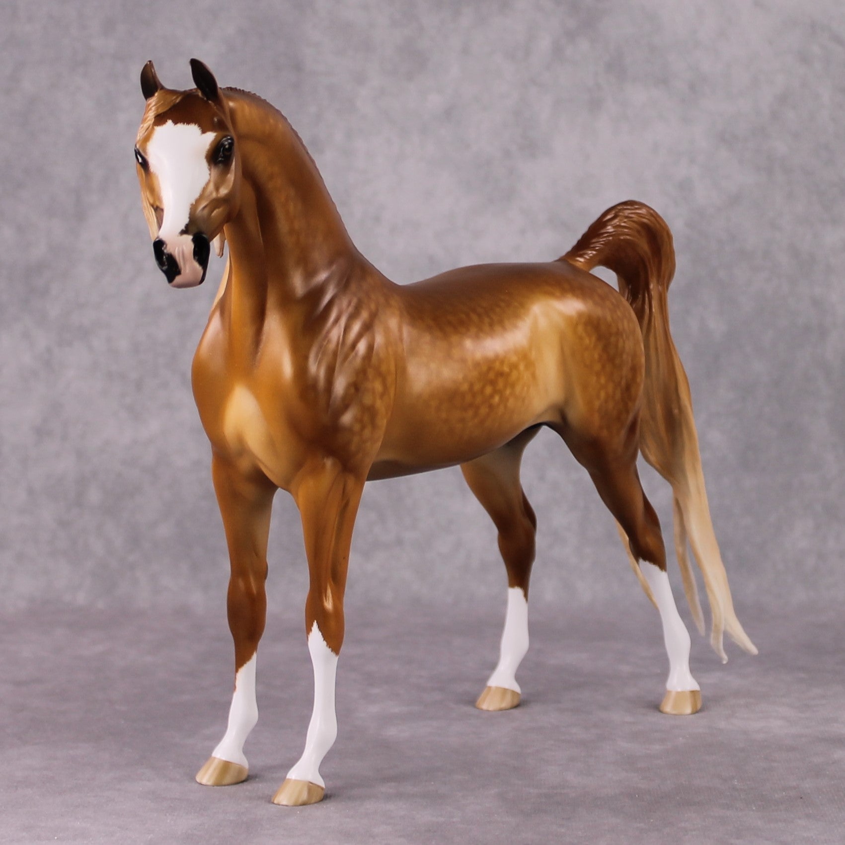Stone Horses OOAK FCM "Inferno" - Chestnut Arabian Stallion by Sheryl Leisure &amp; Mona 02/11/2025