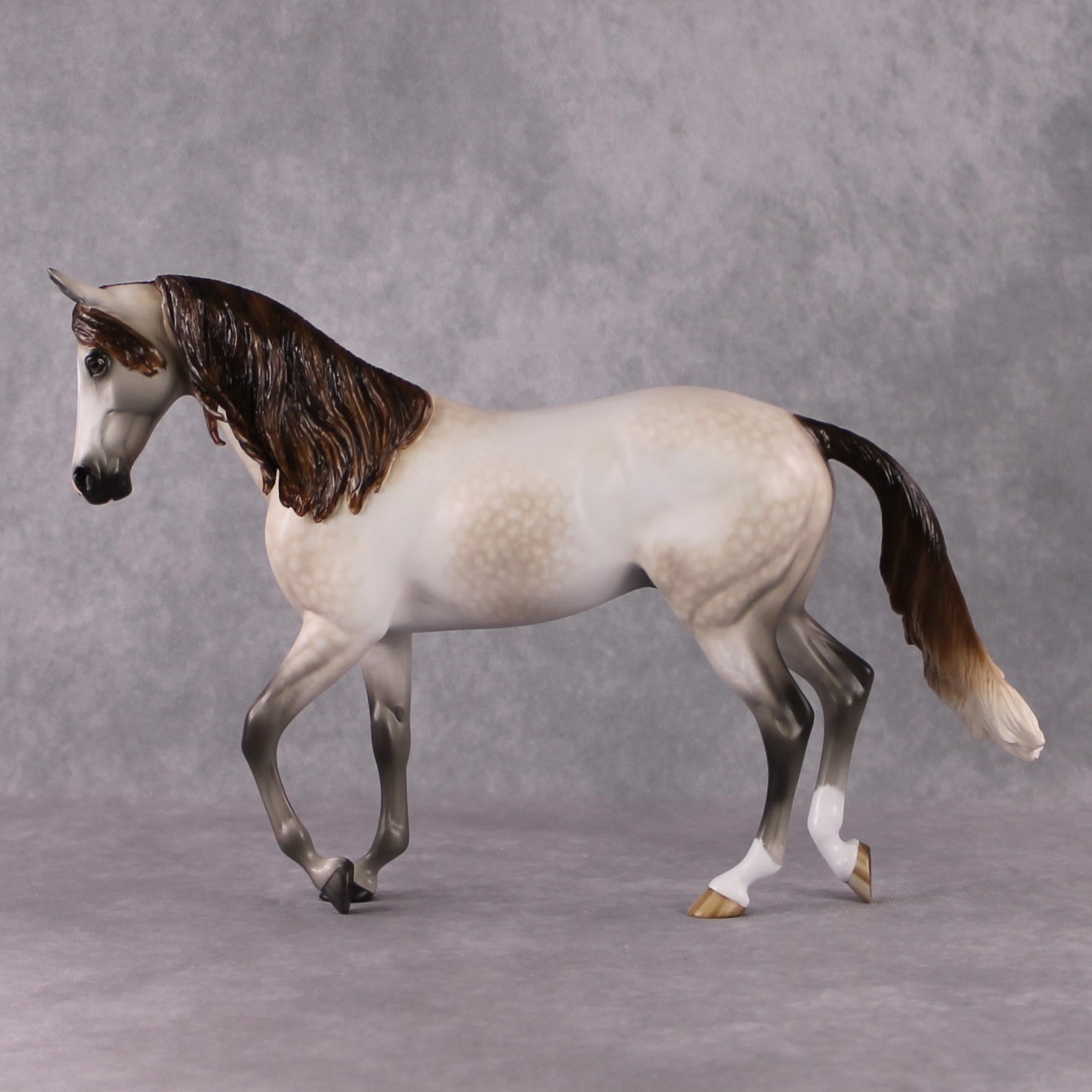 Stone Horses OOAK FCM "Ablaze" - Rose Grey Thoroughbred by Sheryl Leisure &amp; Mona 02/11/2025