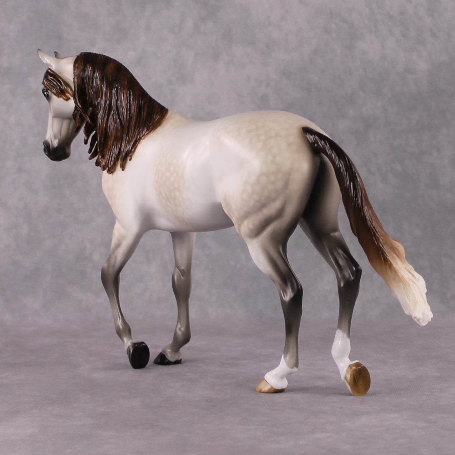 Stone Horses OOAK FCM "Ablaze" - Rose Grey Thoroughbred by Sheryl Leisure &amp; Mona 02/11/2025