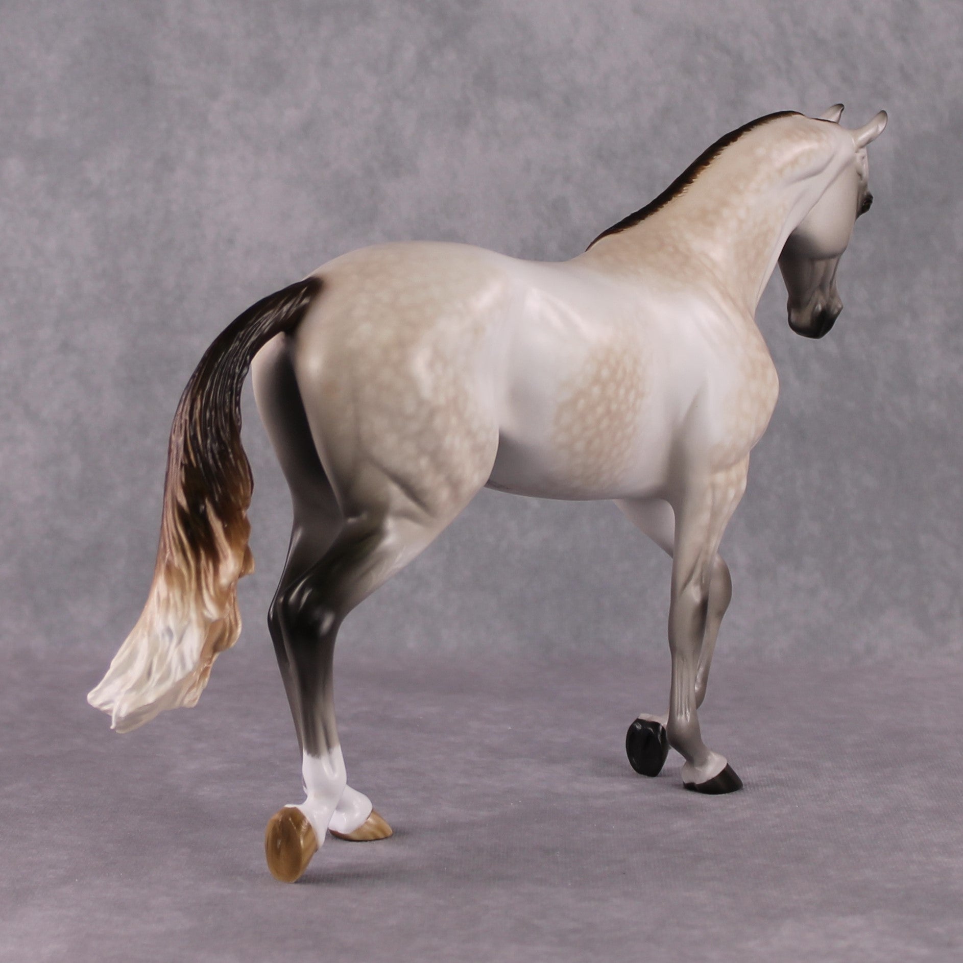 Stone Horses OOAK FCM "Ablaze" - Rose Grey Thoroughbred by Sheryl Leisure &amp; Mona 02/11/2025