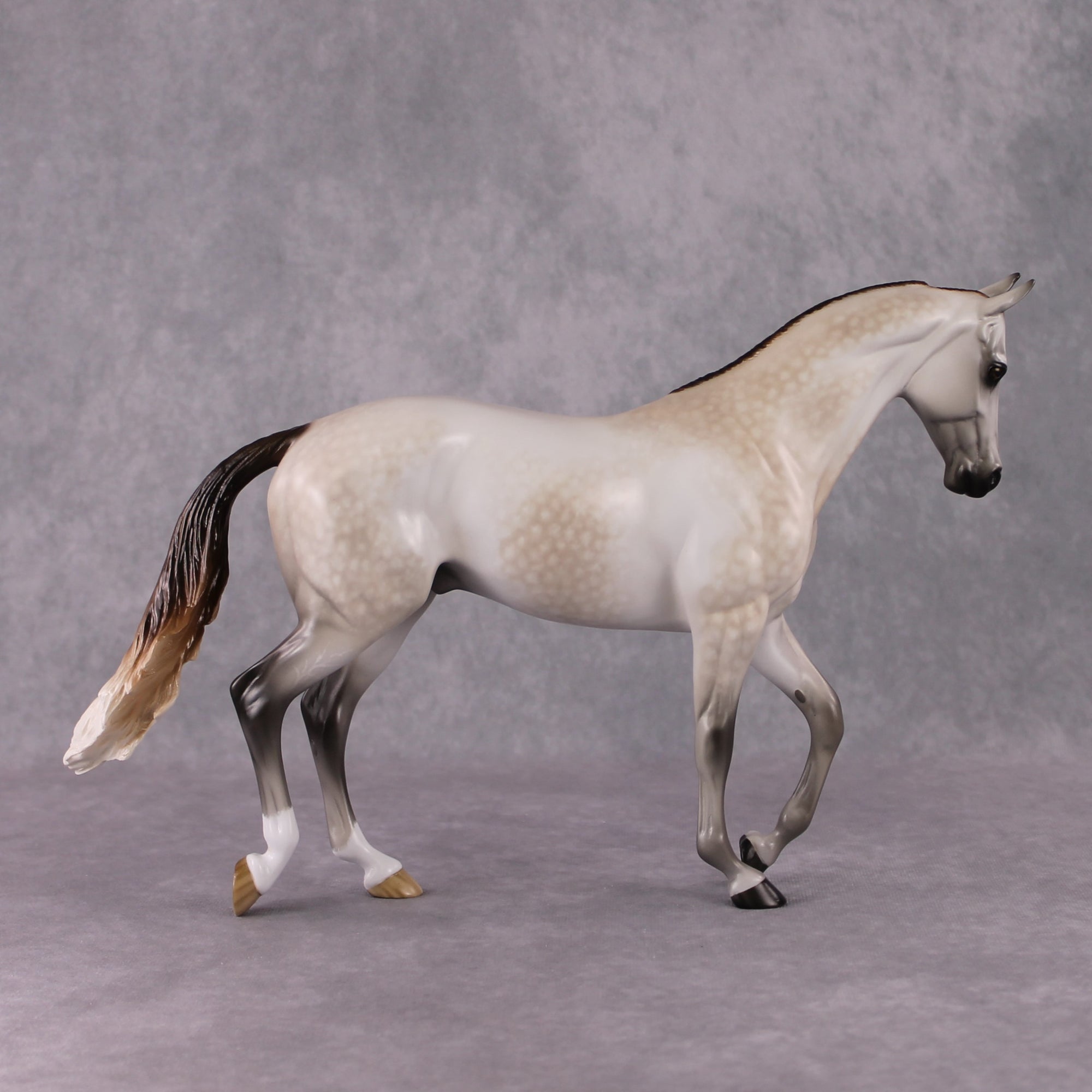 Stone Horses OOAK FCM "Ablaze" - Rose Grey Thoroughbred by Sheryl Leisure &amp; Mona 02/11/2025