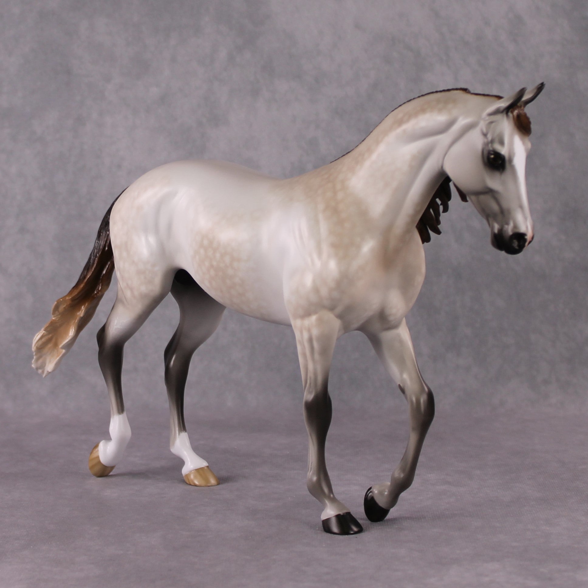 Stone Horses OOAK FCM "Ablaze" - Rose Grey Thoroughbred by Sheryl Leisure &amp; Mona 02/11/2025
