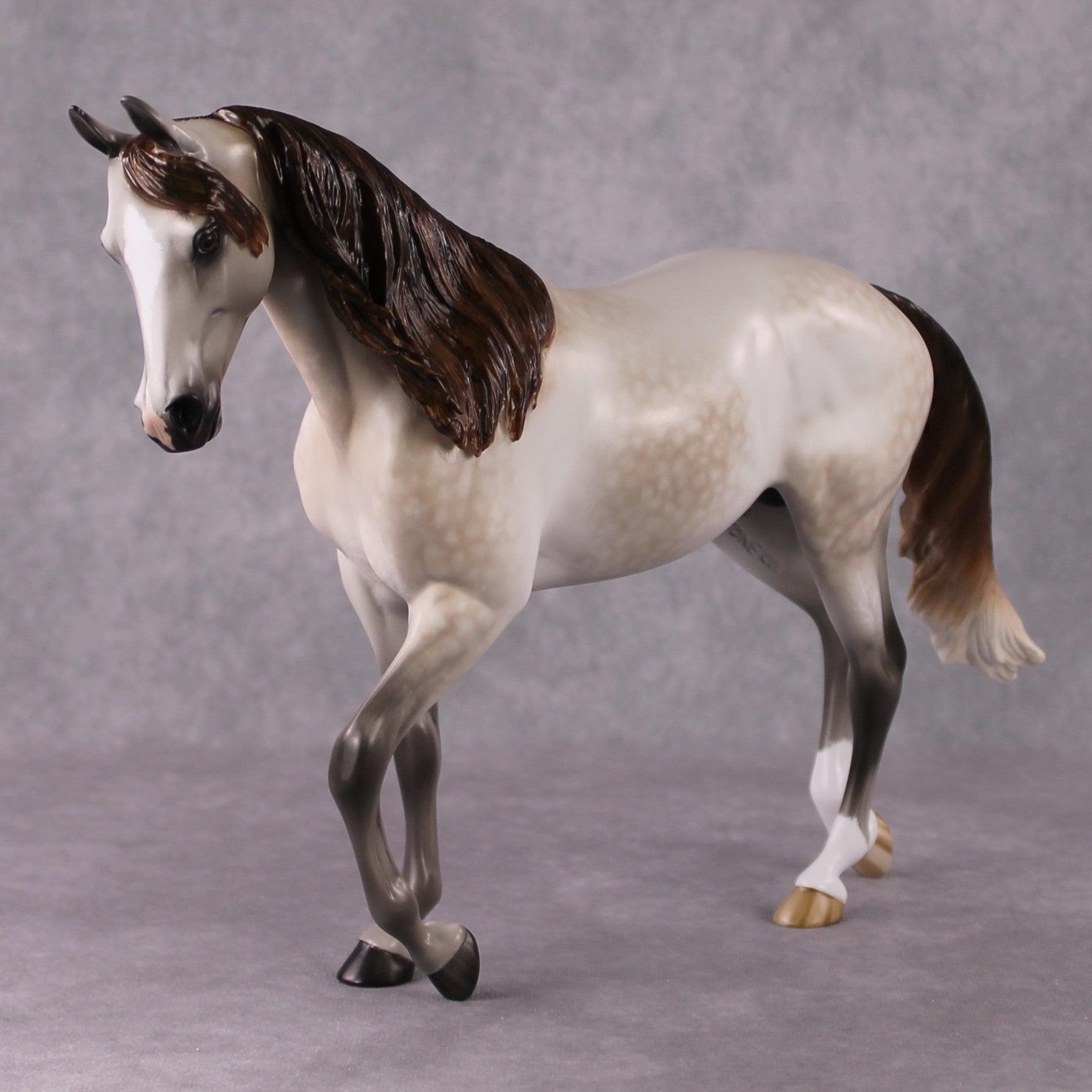 Stone Horses OOAK FCM "Ablaze" - Rose Grey Thoroughbred by Sheryl Leisure &amp; Mona 02/11/2025