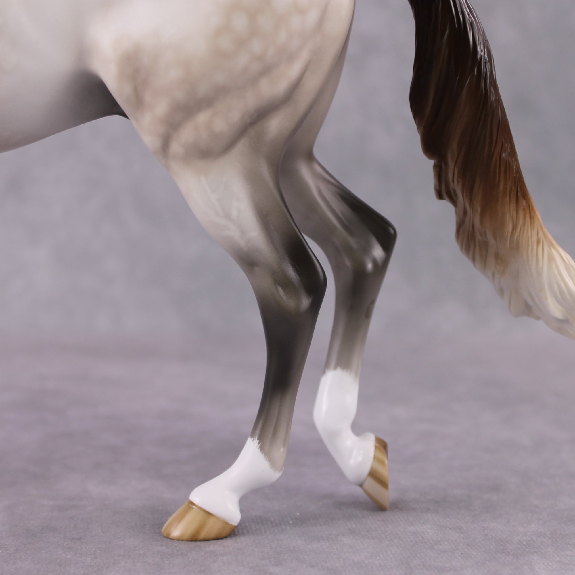 Stone Horses OOAK FCM "Ablaze" - Rose Grey Thoroughbred by Sheryl Leisure &amp; Mona 02/11/2025