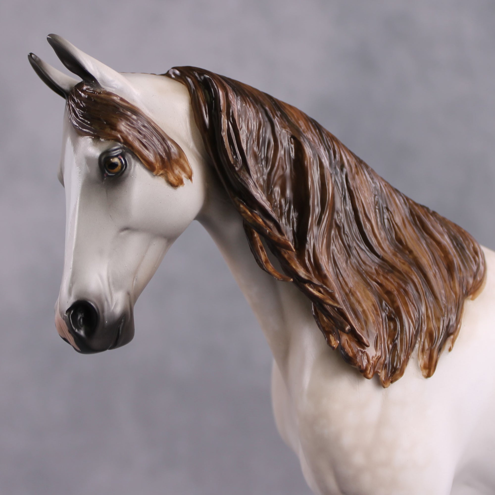 Stone Horses OOAK FCM "Ablaze" - Rose Grey Thoroughbred by Sheryl Leisure &amp; Mona 02/11/2025