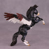 Nevermore OOAK EFCM Chip Rearing Horse By Kristen Cermele July GemStones Series