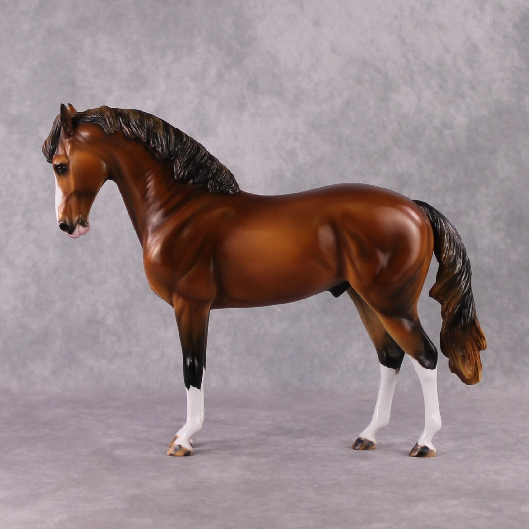 "Turnip" OOAK Sun-bleached Bay Andalusian by Guest Artist Mindy Berg Best Offer 02/25/2025