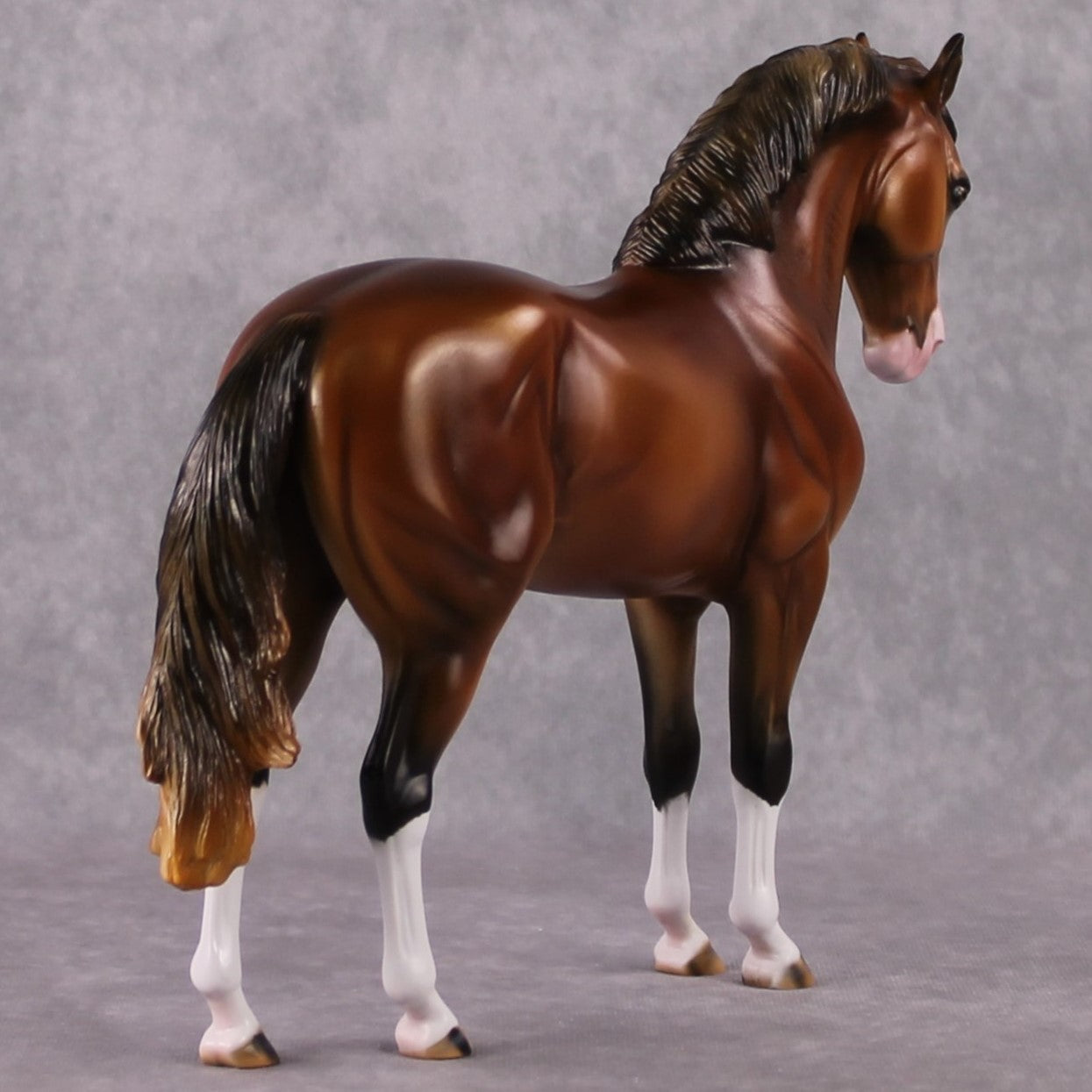 "Turnip" OOAK Sun-bleached Bay Andalusian by Guest Artist Mindy Berg Best Offer 02/25/2025