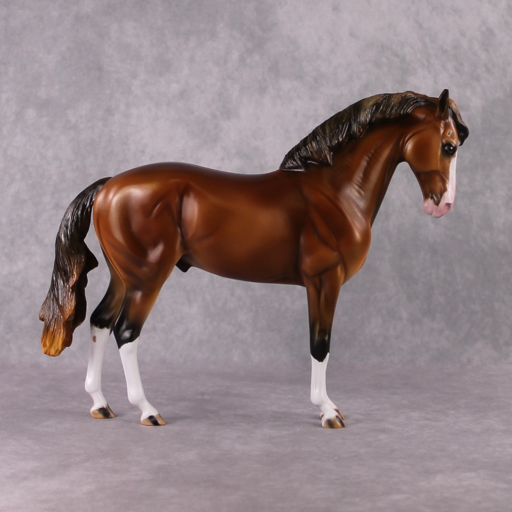 "Turnip" OOAK Sun-bleached Bay Andalusian by Guest Artist Mindy Berg Best Offer 02/25/2025