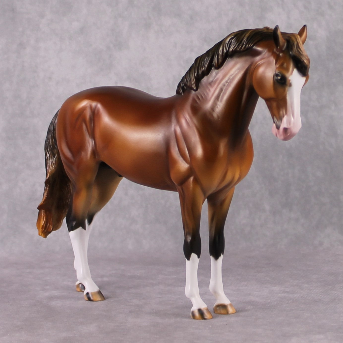 "Turnip" OOAK Sun-bleached Bay Andalusian by Guest Artist Mindy Berg Best Offer 02/25/2025