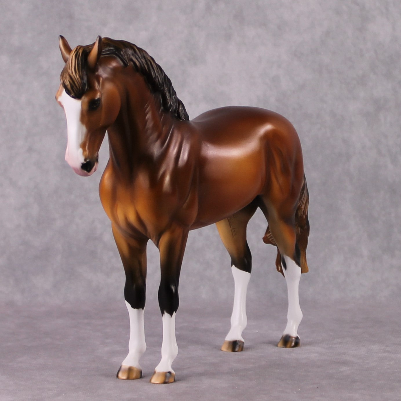 "Turnip" OOAK Sun-bleached Bay Andalusian by Guest Artist Mindy Berg Best Offer 02/25/2025