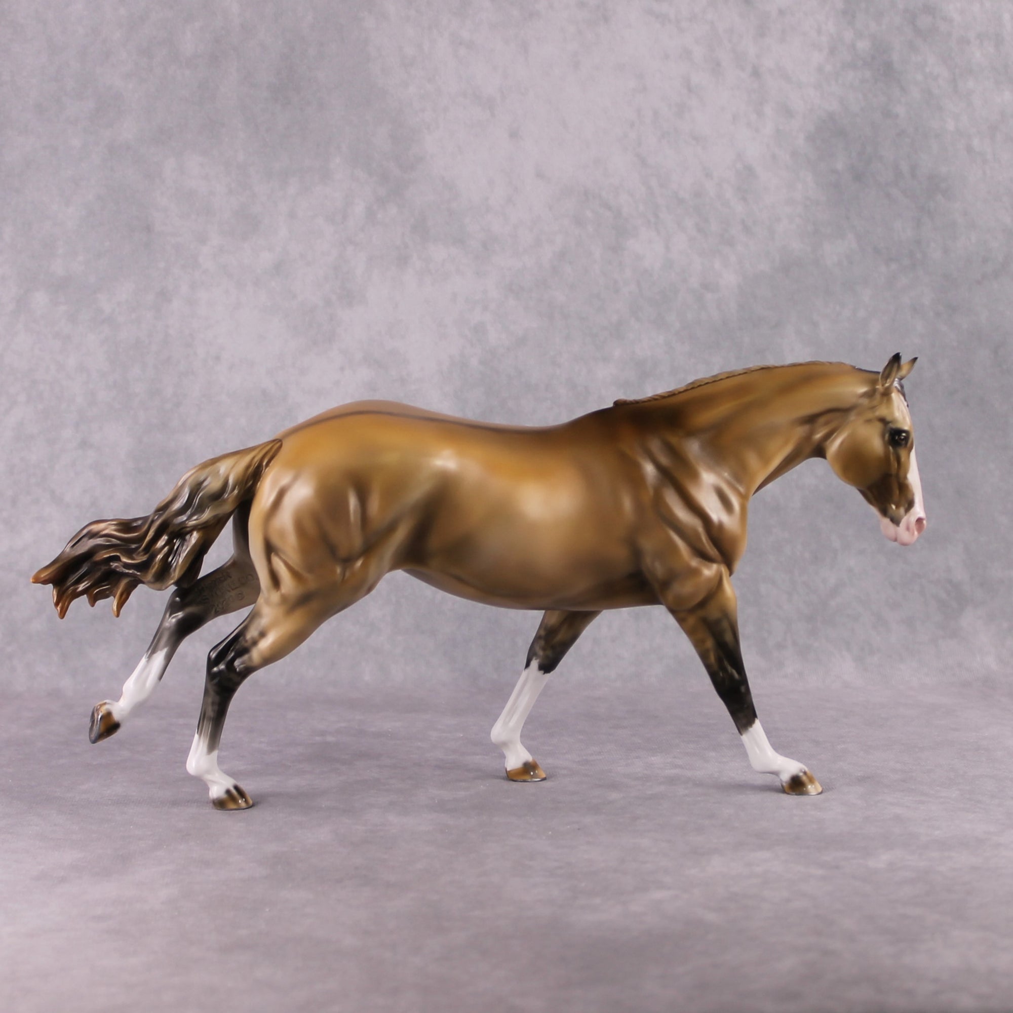 "First Time Dun" OOAK Stone Horses - Dun Remington by Mindy Berg Best Offer 02/18/2025