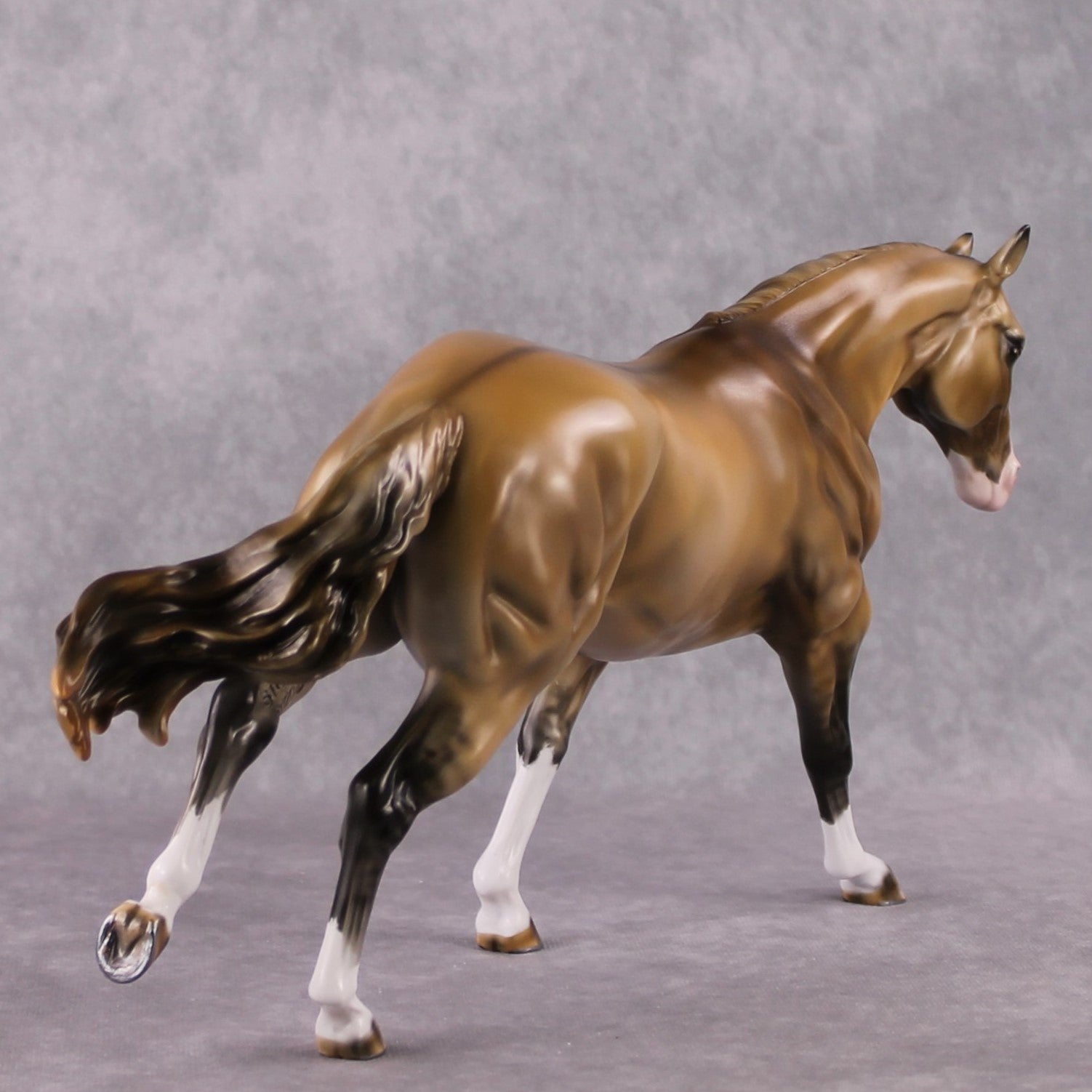 "First Time Dun" OOAK Stone Horses - Dun Remington by Mindy Berg Best Offer 02/18/2025