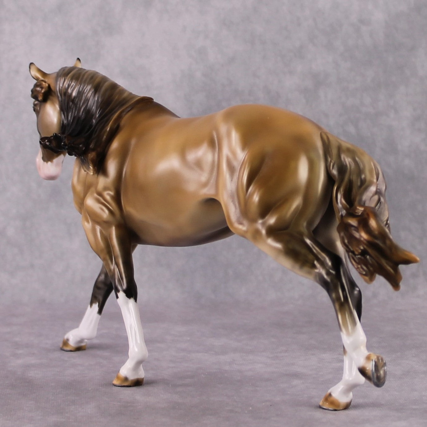 "First Time Dun" OOAK Stone Horses - Dun Remington by Mindy Berg Best Offer 02/18/2025