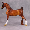 PREVIEW LISTING ONLY On Fire OOAK Dappled Chestnut Pebble Saddlebred By Julie Keim MM24