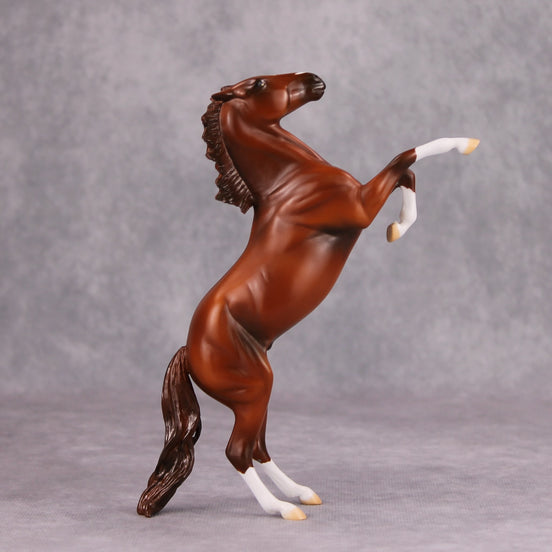 Belvedere OOAK Chestnut Rearing Pebble By Jamie Adamson MM24