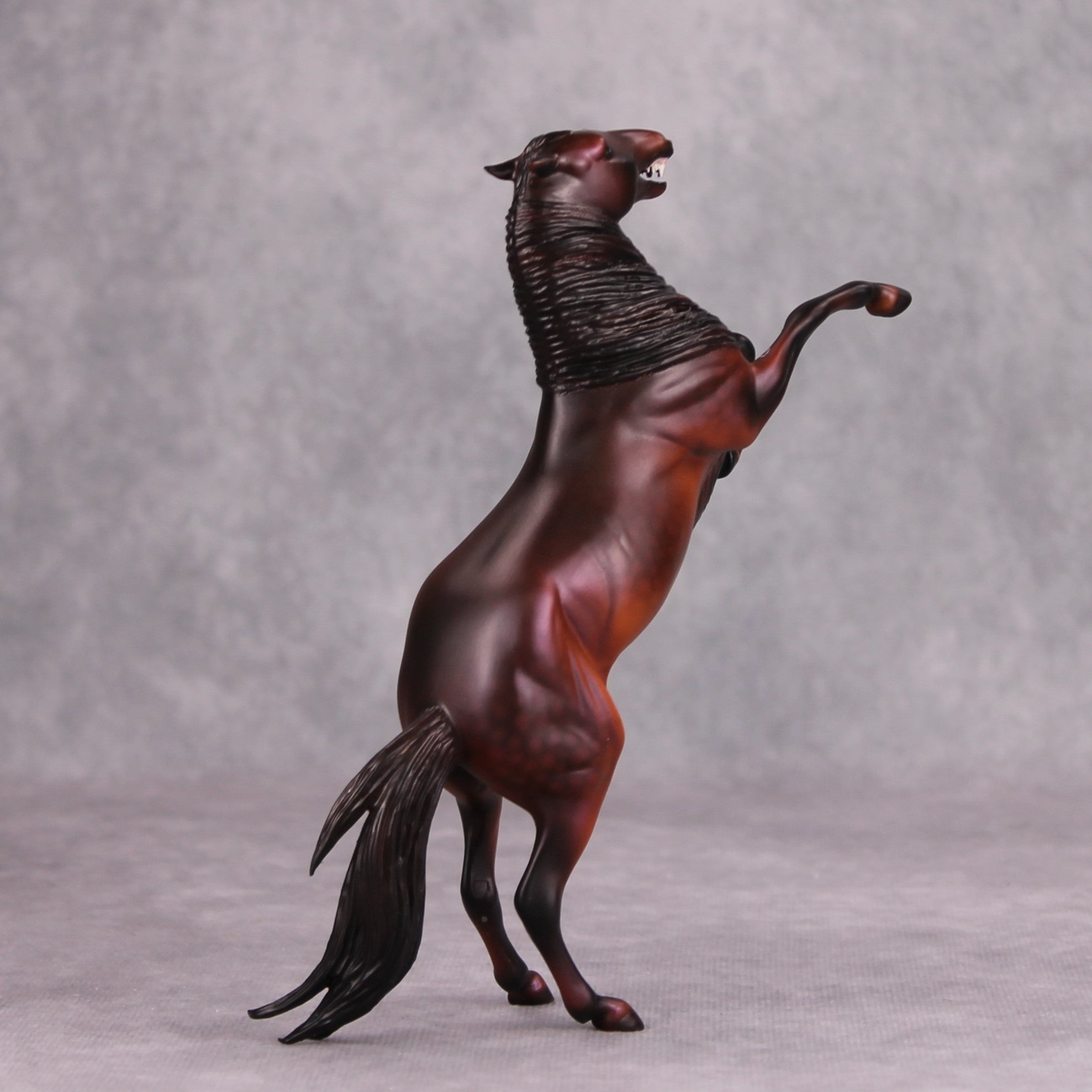 Dr. Sirius A. Wolfe, PHD OOAK Dappled Red Bay Were-Horse Rearing Pebble by Ellen Robbins MM24 Best Offer