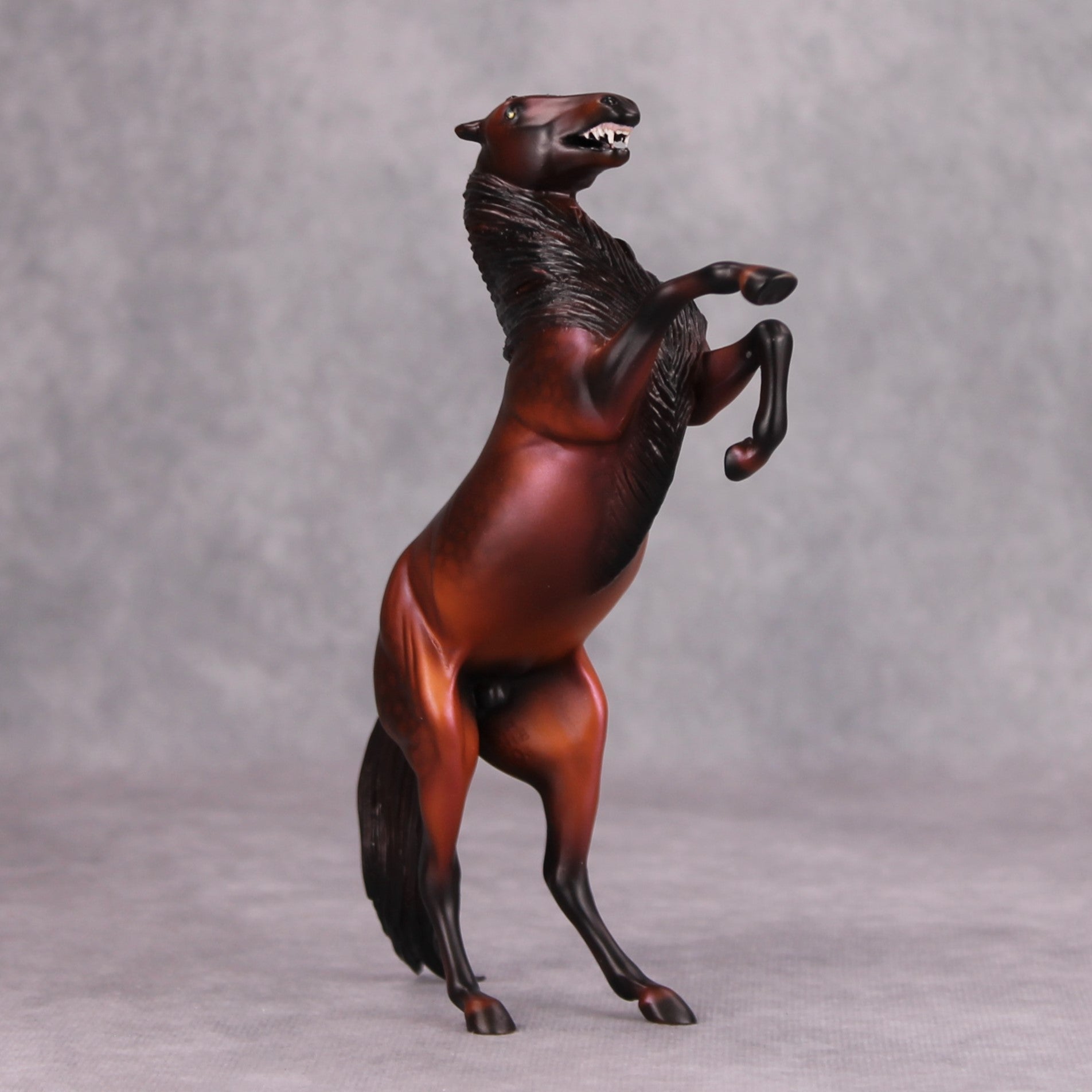 Dr. Sirius A. Wolfe, PHD OOAK Dappled Red Bay Were-Horse Rearing Pebble by Ellen Robbins MM24 Best Offer