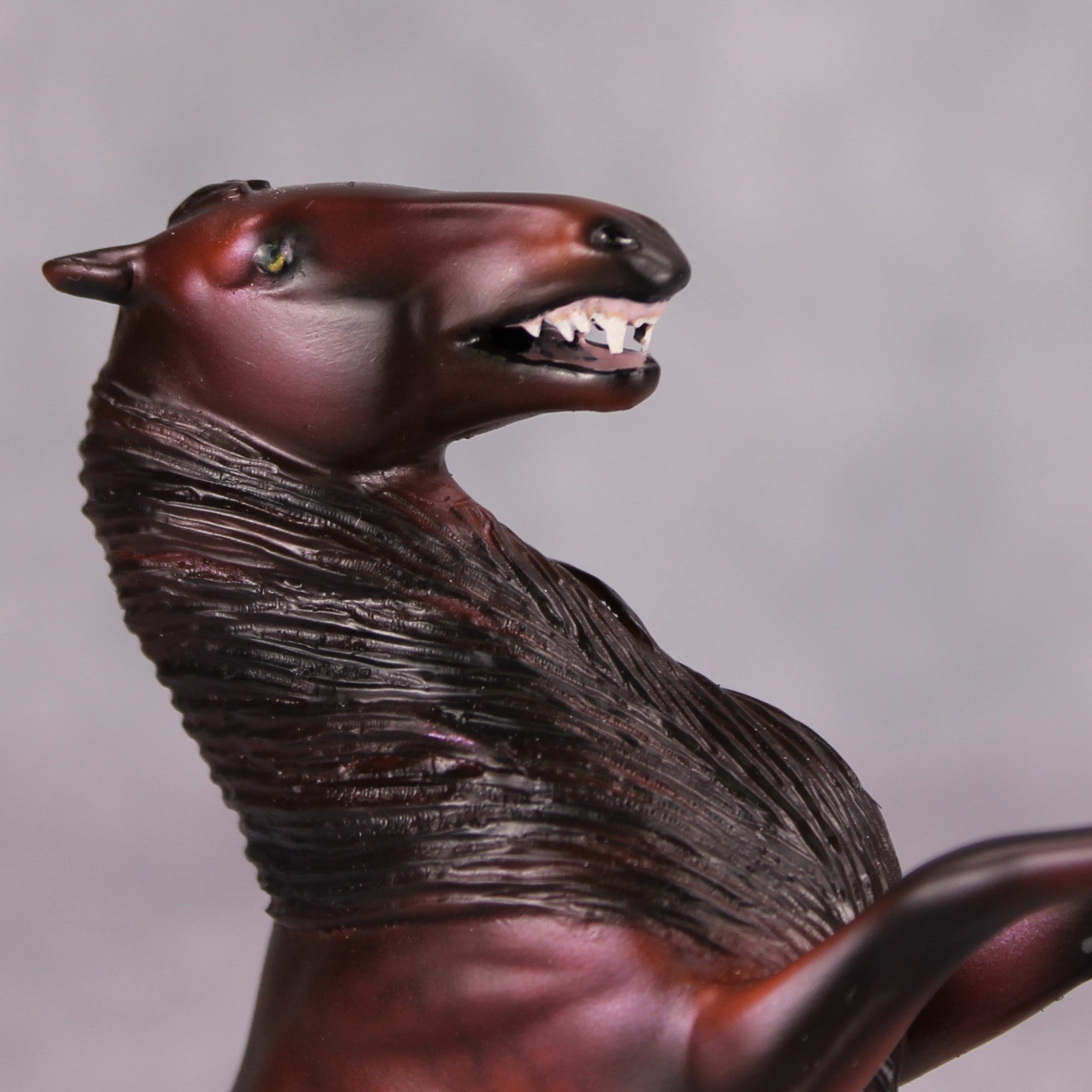 Dr. Sirius A. Wolfe, PHD OOAK Dappled Red Bay Were-Horse Rearing Pebble by Ellen Robbins MM24 Best Offer