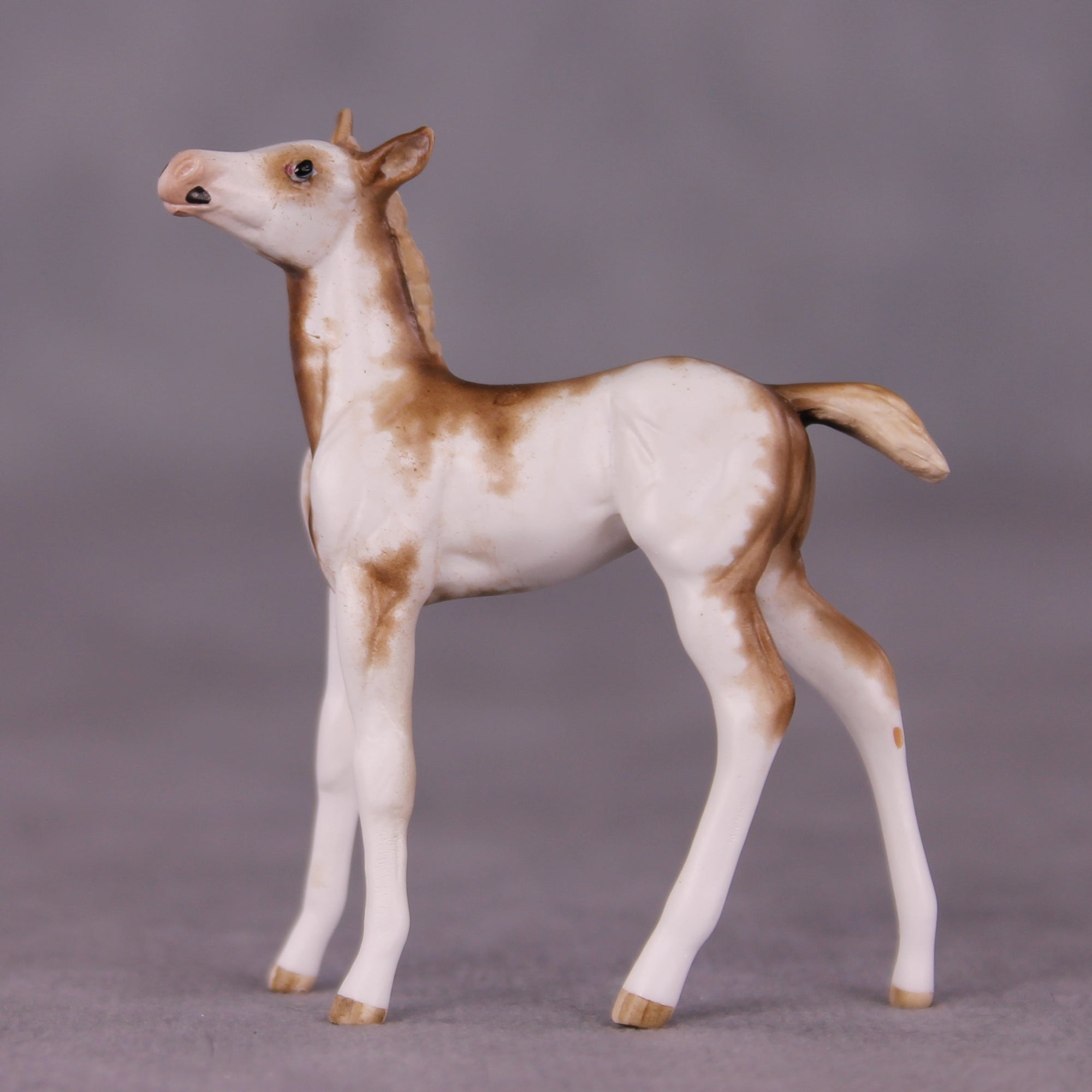 "Vermillion &amp; Poppy" OOAK Foal &amp; Stock Horse Chip Set by Sheryl Leisure - MileStones Series