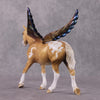 &quot;Allspice&quot; OOAK Deco Dappled Golden Palomino Appaloosa Winged Pebble Draft By Guest Artist Mindy Berg