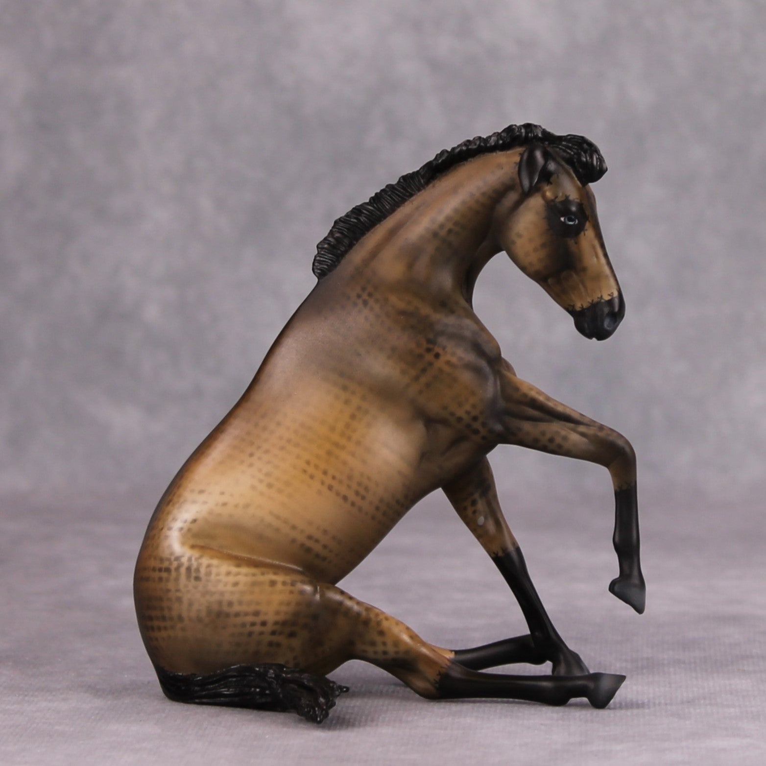 Forgotten OOAK Custom Deco Sitting Pebble Mule By Julie Keim MM24 MHP Auction